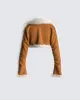 Juliana Tan Faux Shearling Jacket sold by Finesse