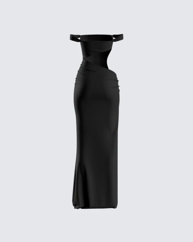 white christmas dresses Erika Peña Jeanine Maxi Dress Black Lace / Xs/S main image 1