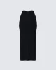 Angela Black Jersey Maxi Skirt sold by Finesse