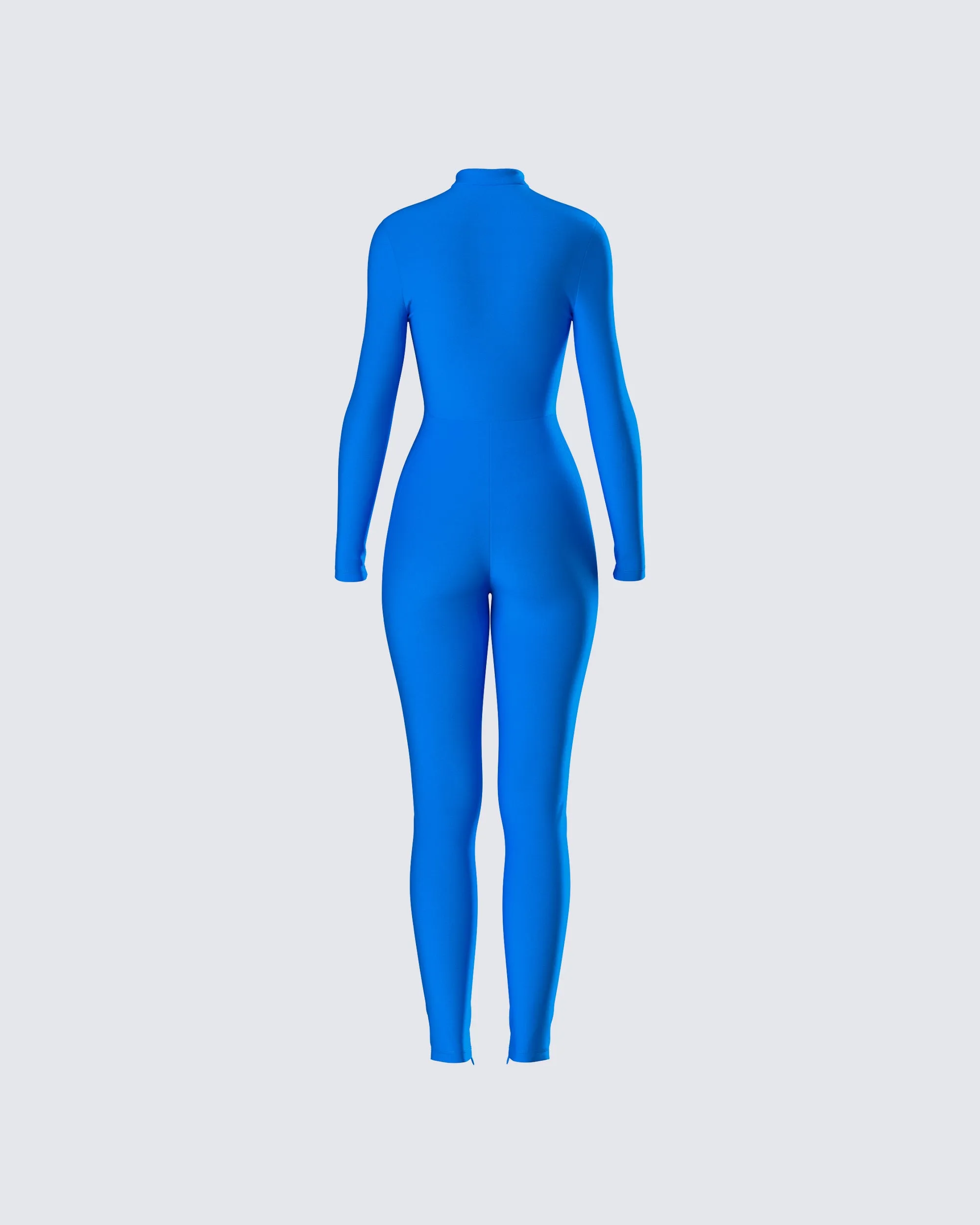 Brianna Blue Zip Up Jumpsuit sold by Finesse product image thumbnail 3
