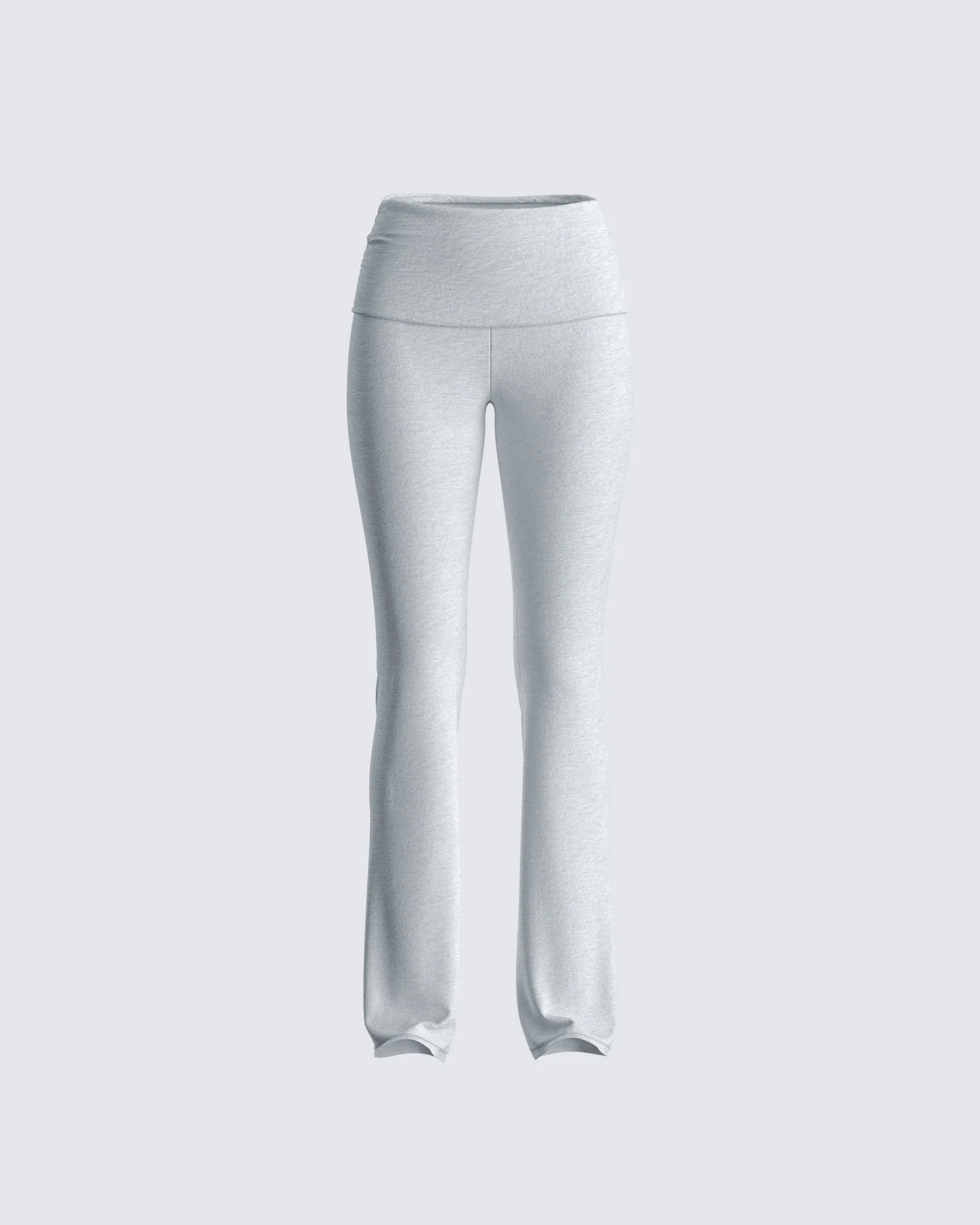 Noam Heather Grey Foldover Legging sold by Finesse