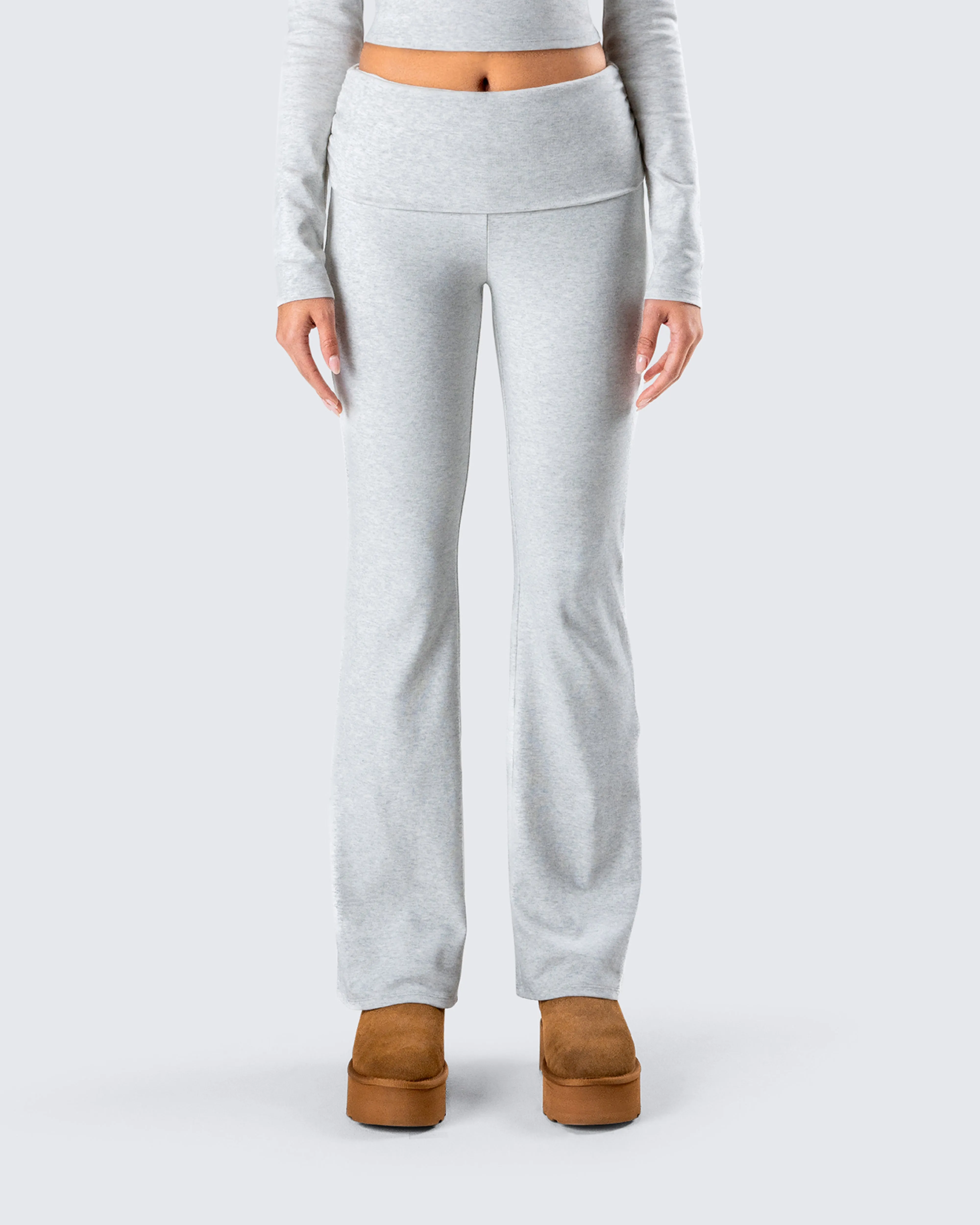 Noam Heather Grey Foldover Legging sold by Finesse product image thumbnail 4