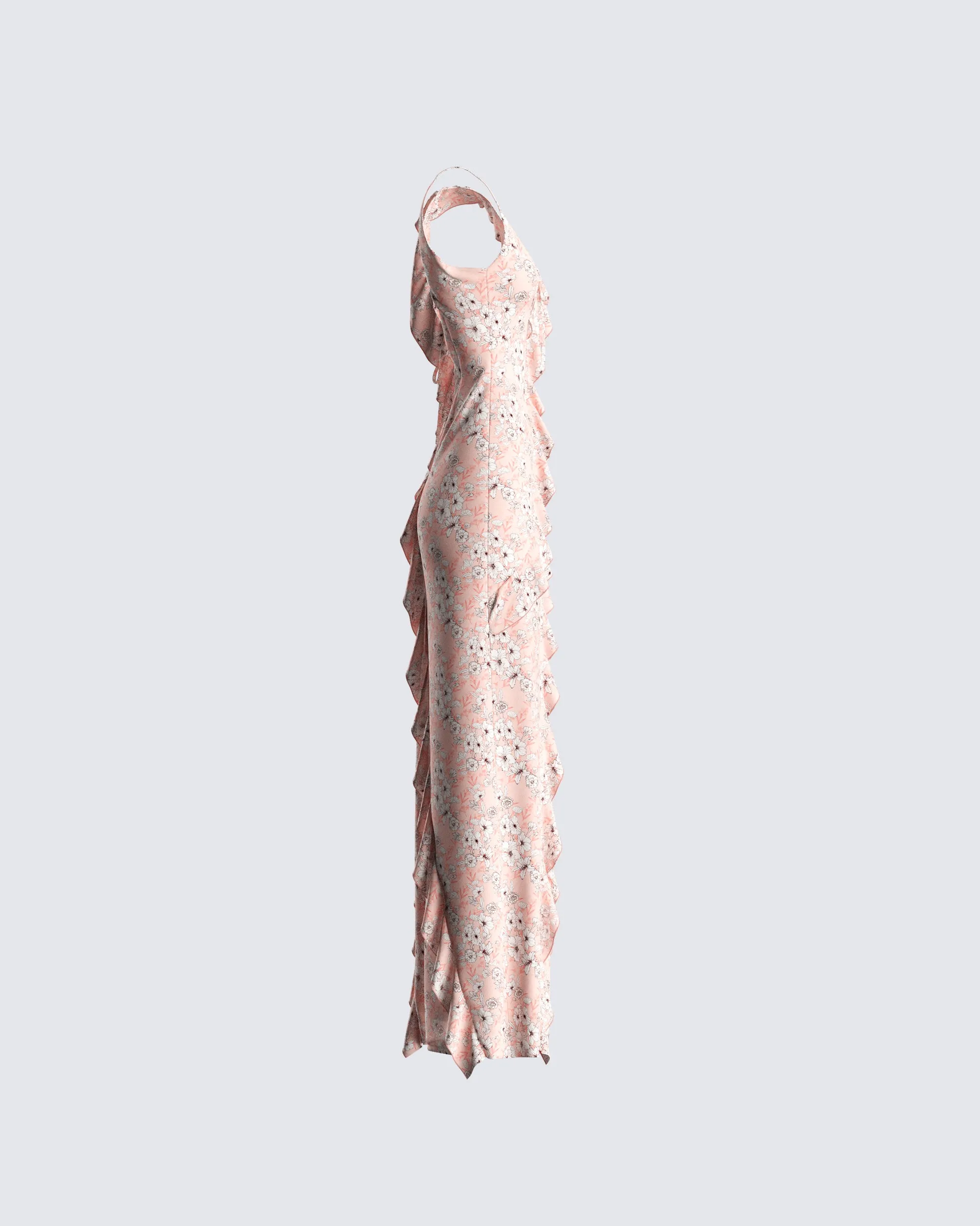 Leonie Peach Floral Maxi Dress sold by Finesse product image thumbnail 2