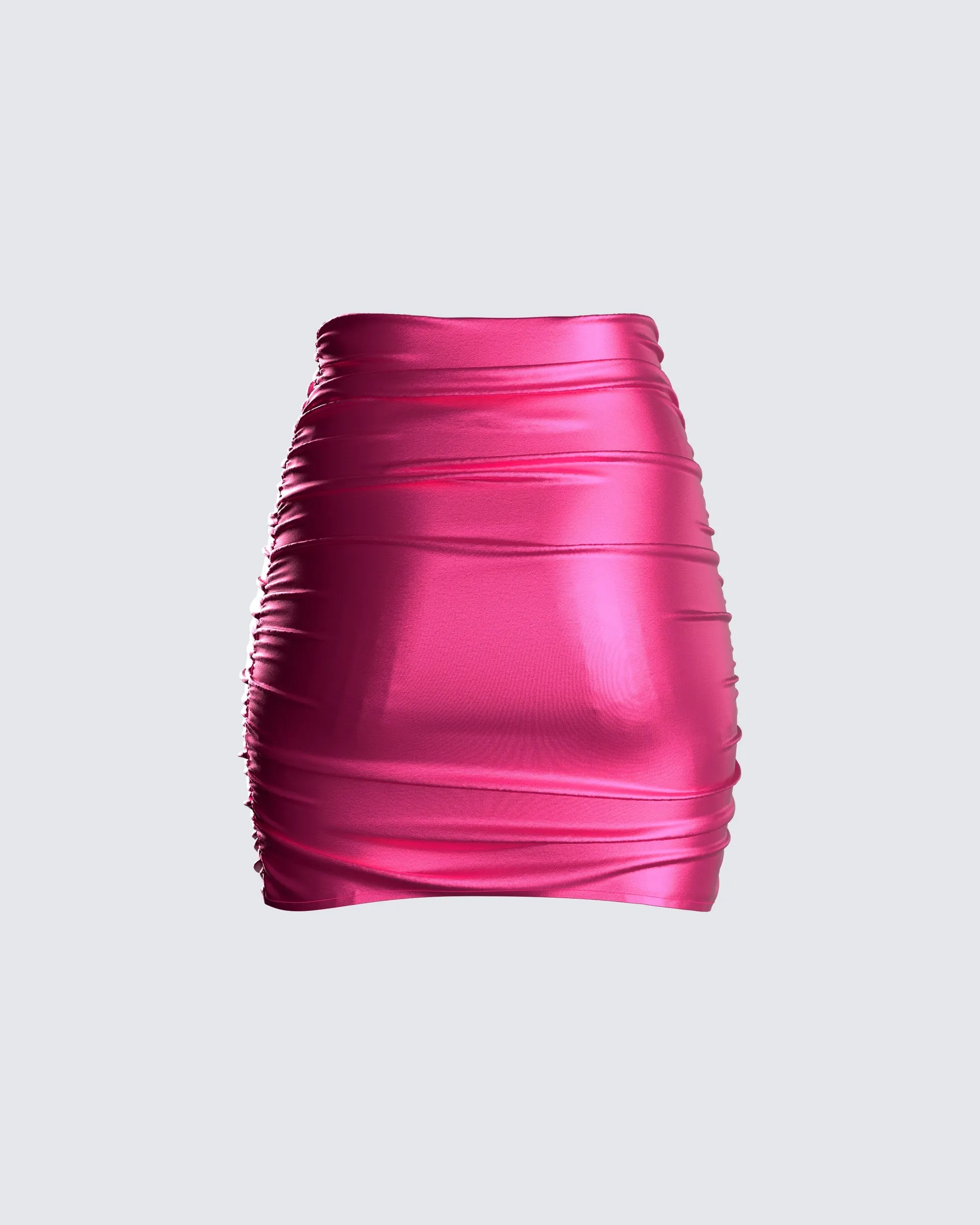 Naomi Metallic Shirred Mini Skirt sold by Finesse product image thumbnail 3
