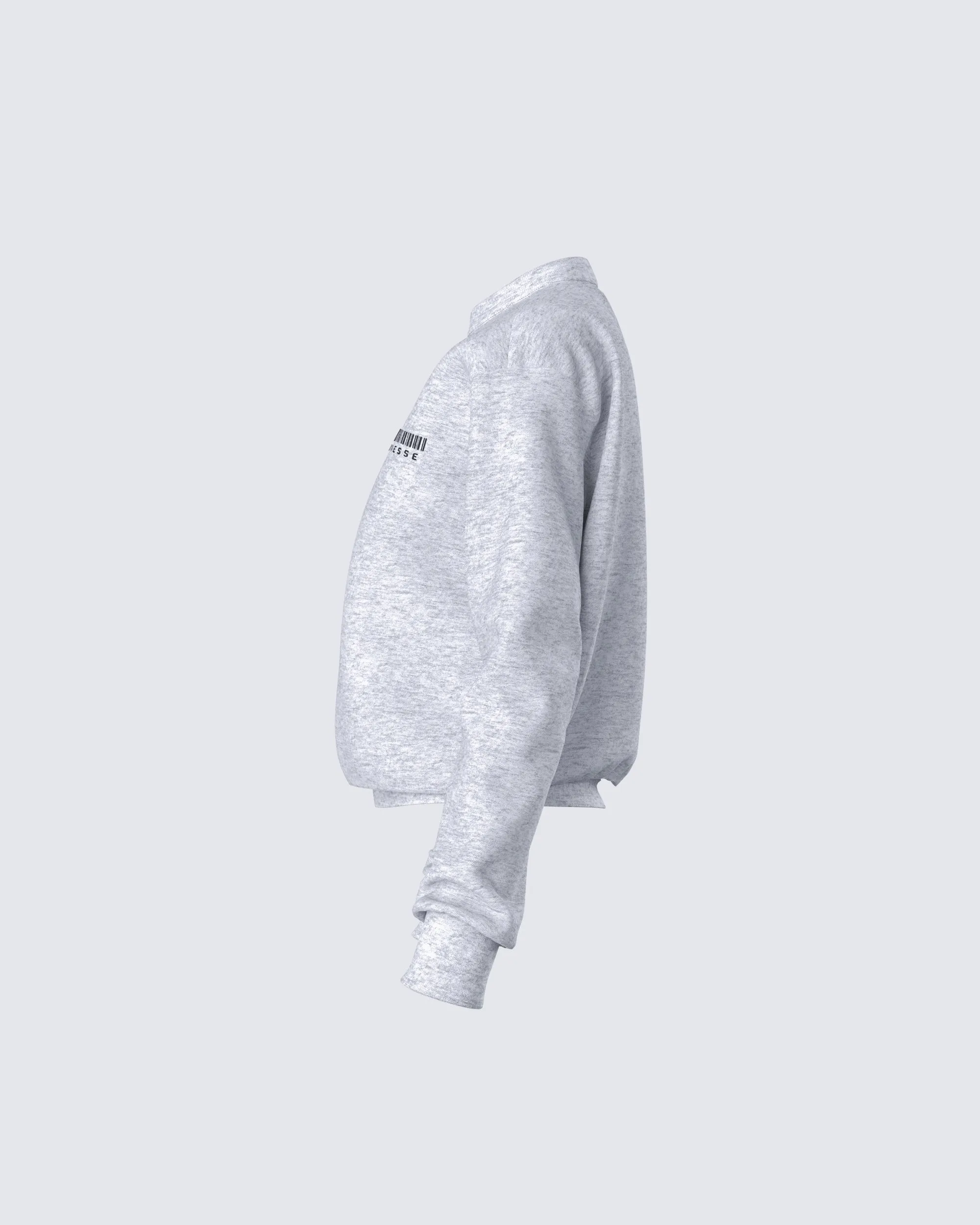 Kemi Heather Grey Logo Sweatshirt sold by Finesse product image thumbnail 2