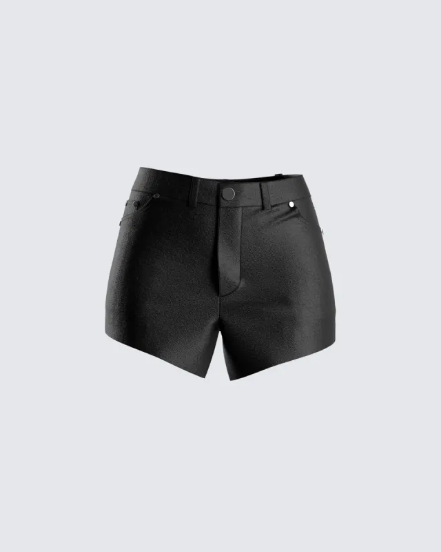 Rhett Black Mini Skirt sold by Finesse