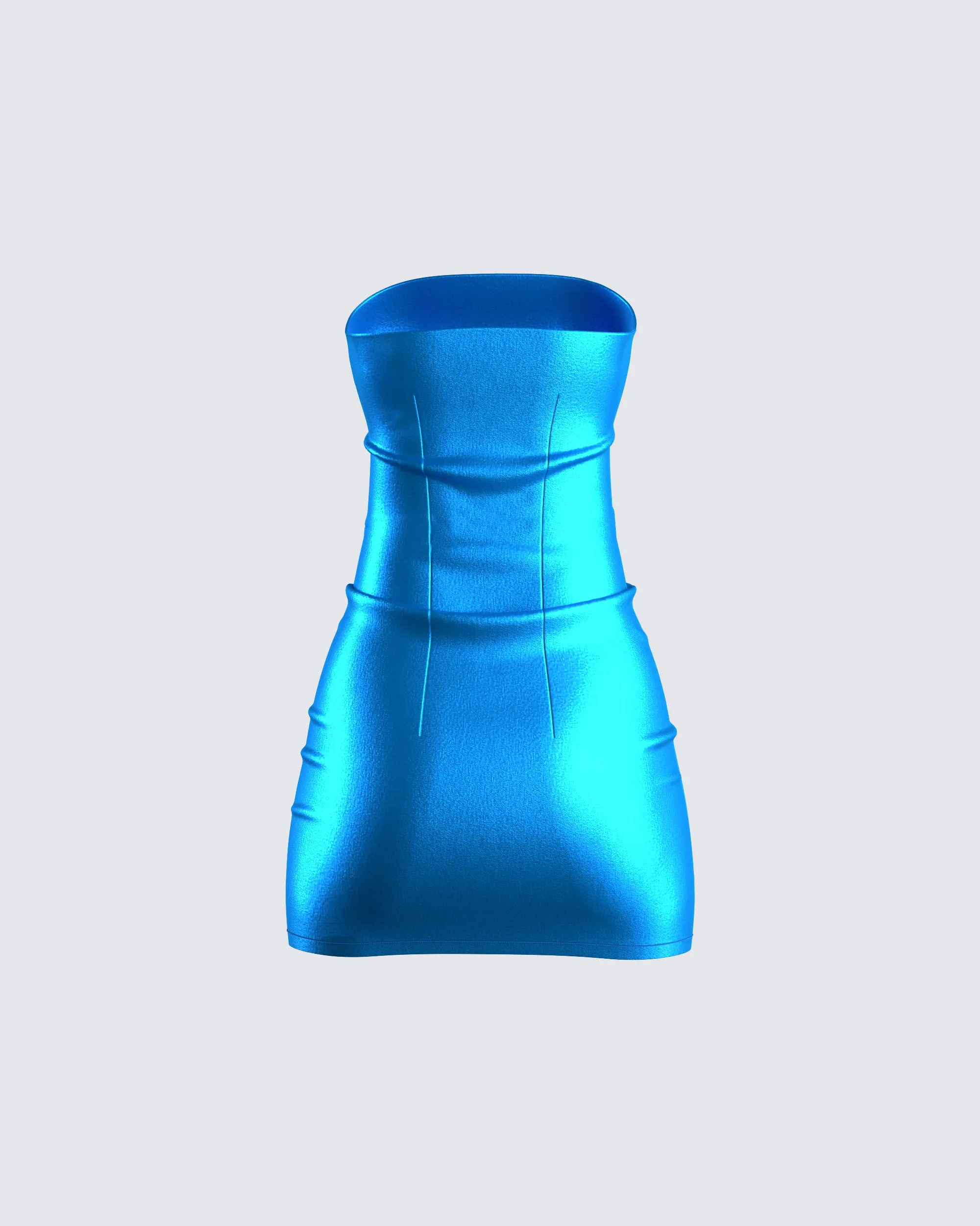 Ainsley Blue Metallic Mini Dress sold by Finesse product image thumbnail 3