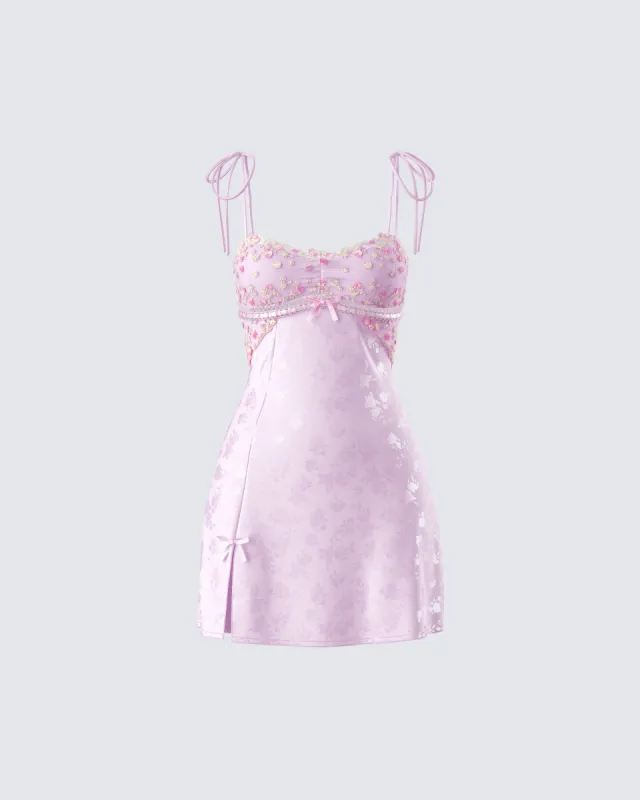 Lottie Pink Mini Slip Dress sold by Finesse