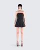 Ali Black Pleated Mini Dress sold by Finesse