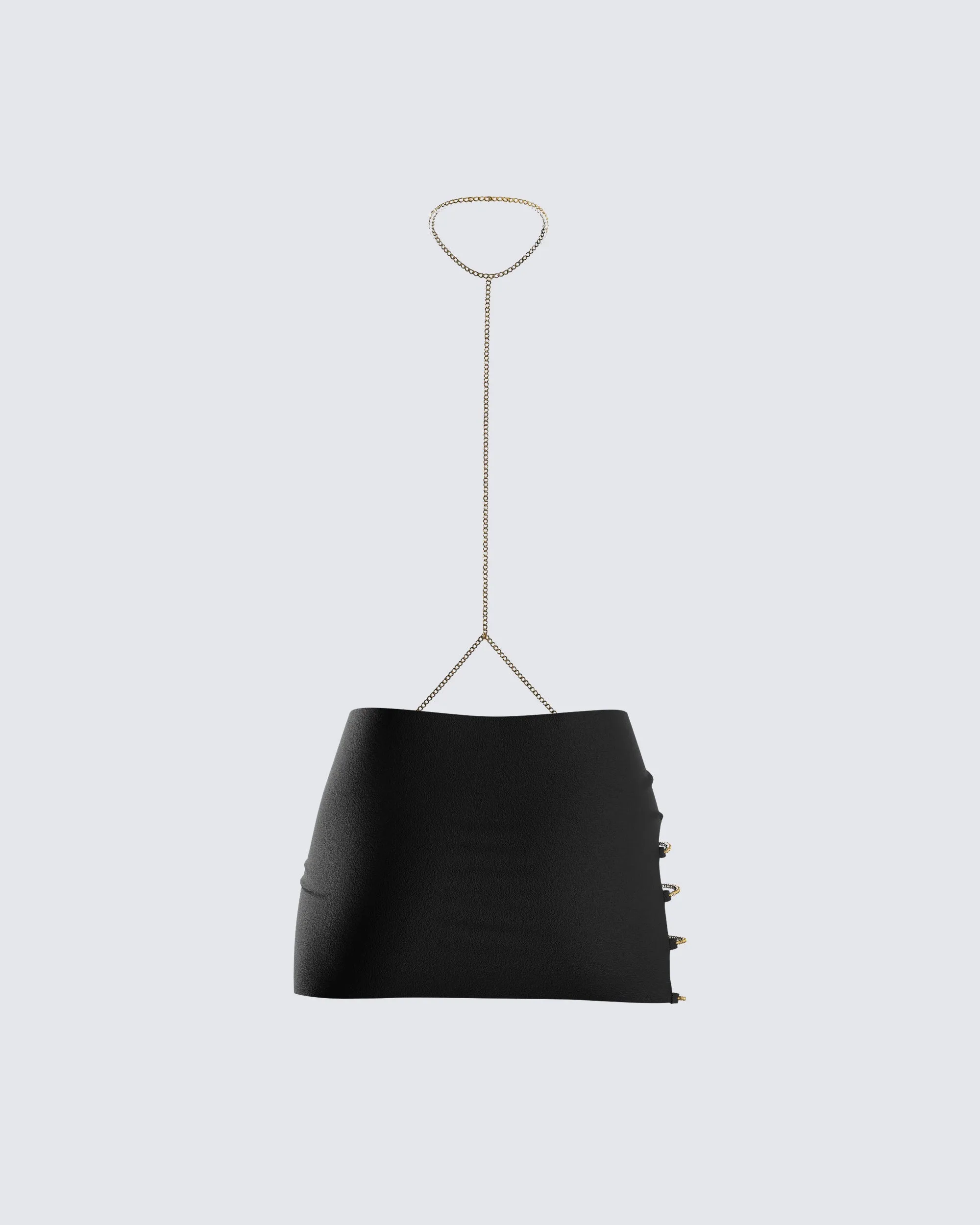 Amari Black Chain Mini Skirt sold by Finesse product image thumbnail 3
