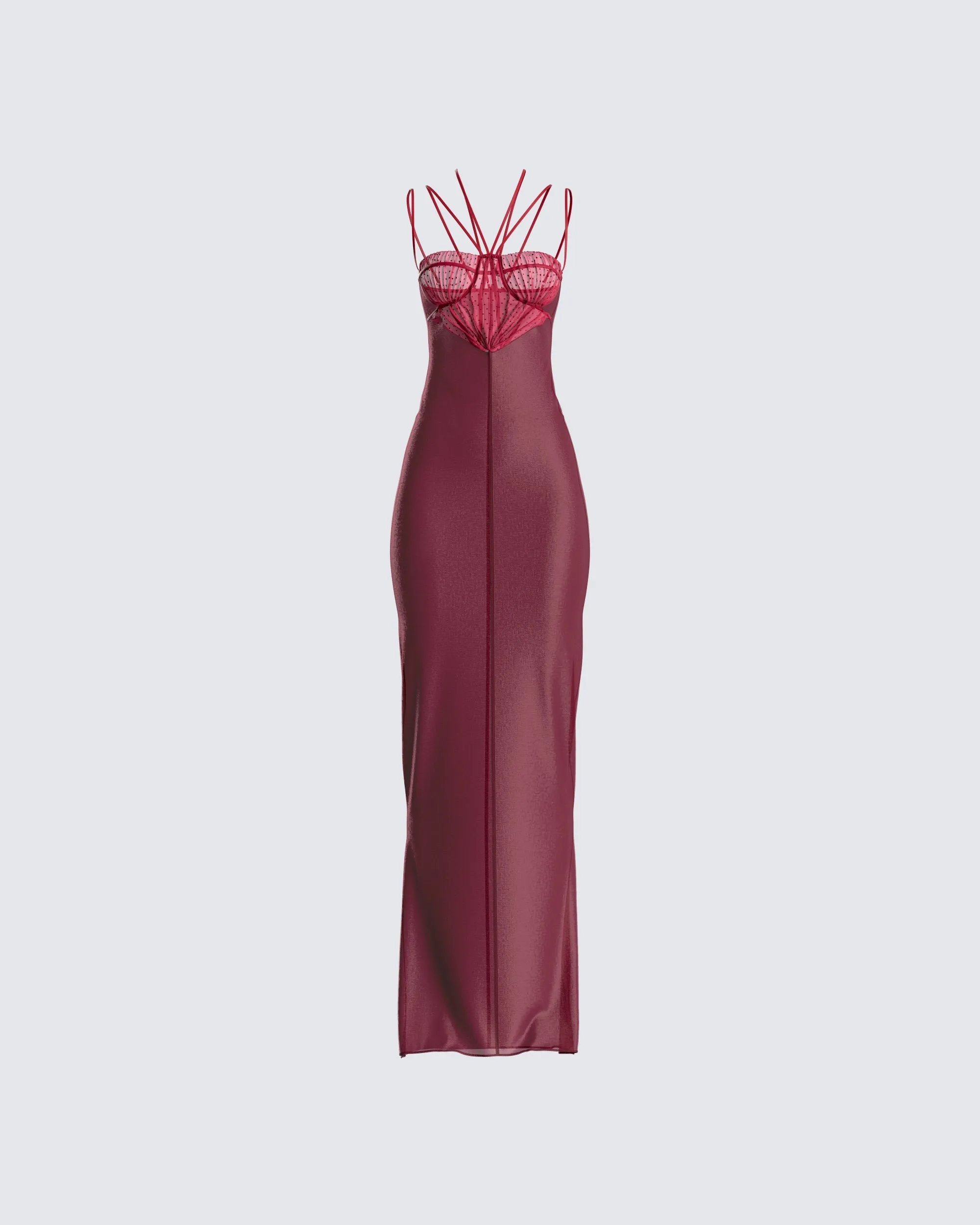 Greta Red Corset Gown sold by Finesse