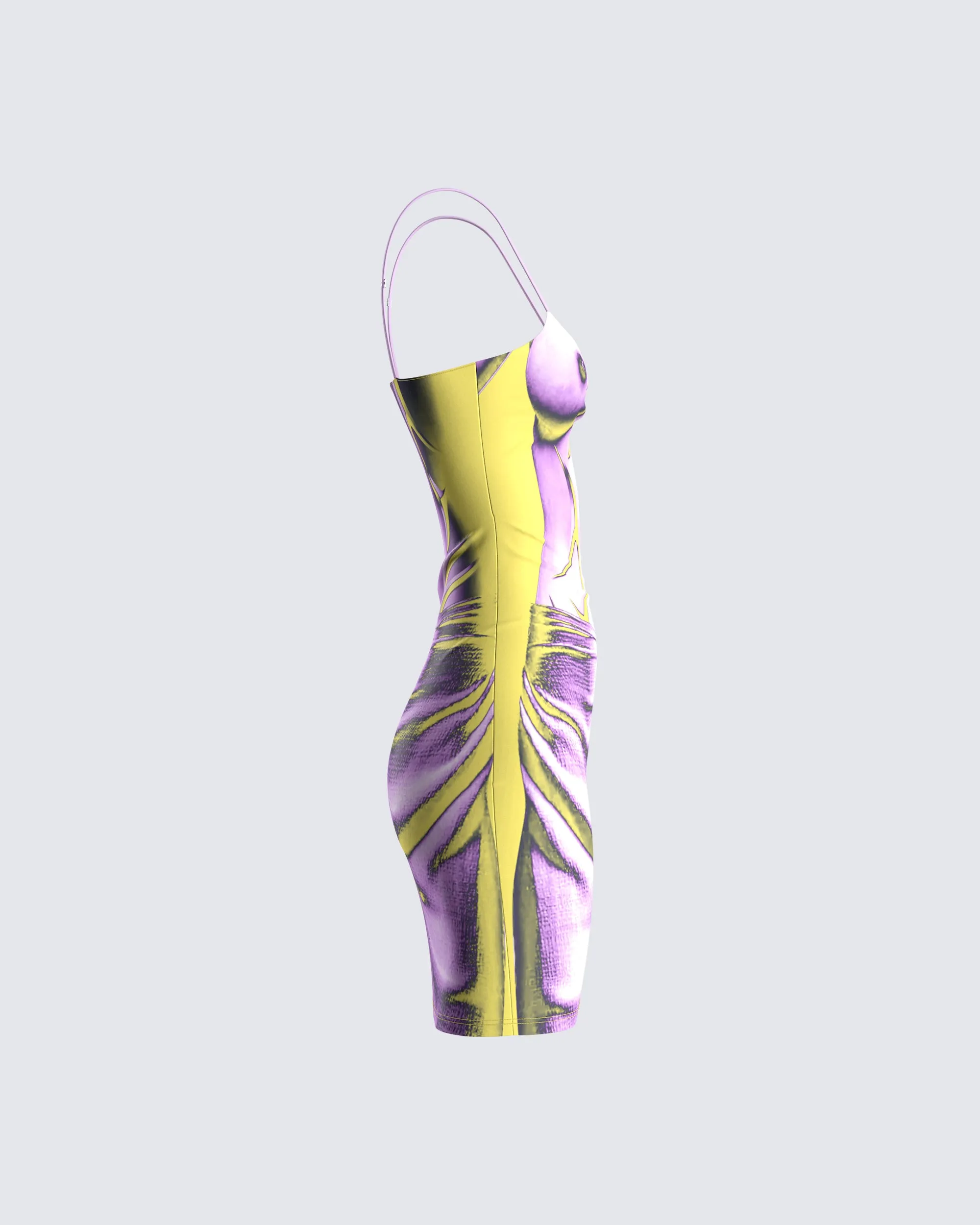 Phoebe Body Print Mini Dress sold by Finesse product image thumbnail 2