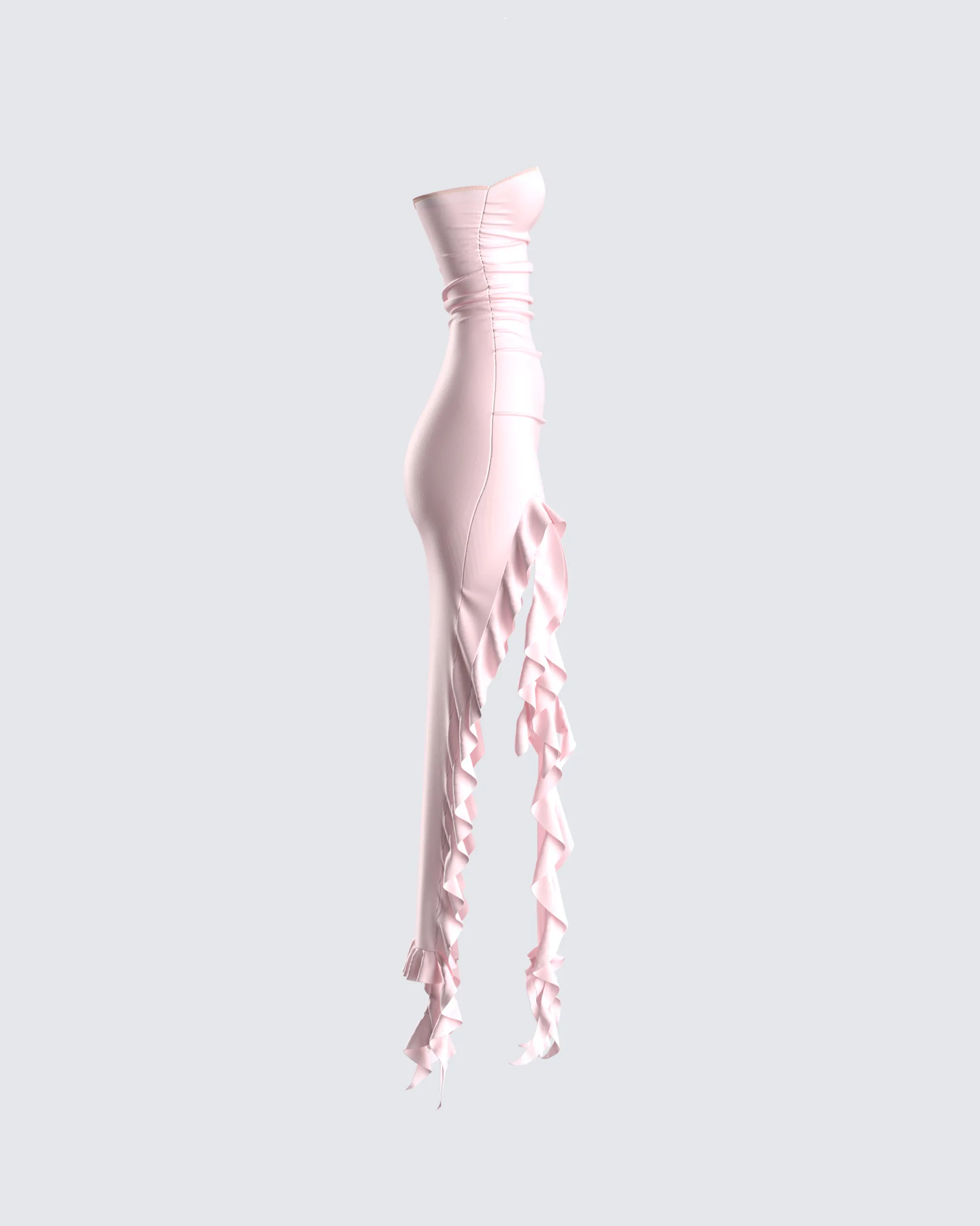Sadira Pink Strapless Ruffle Dress sold by Finesse product image thumbnail 2