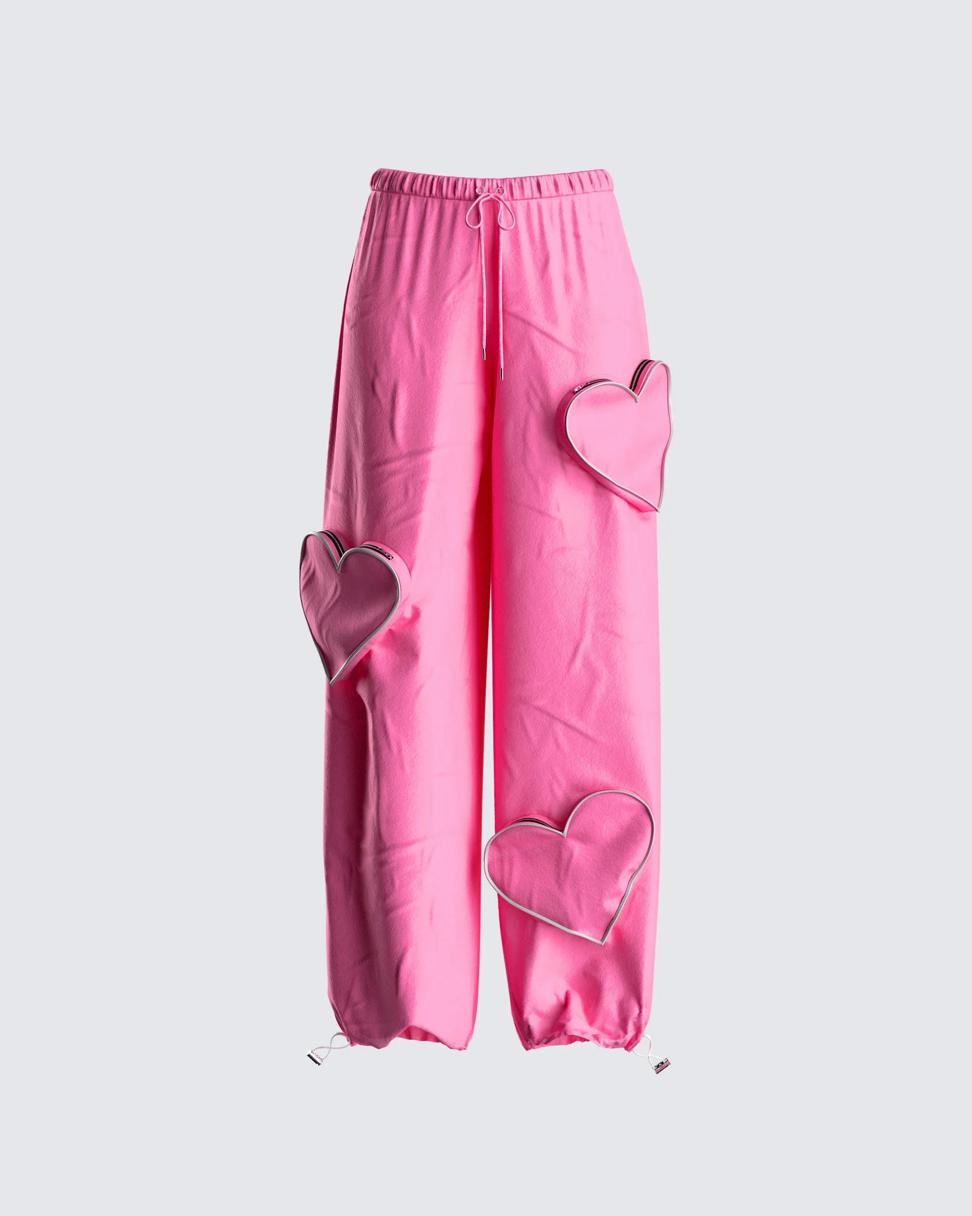 Cameo Pink Heart Parachute Pant sold by Finesse