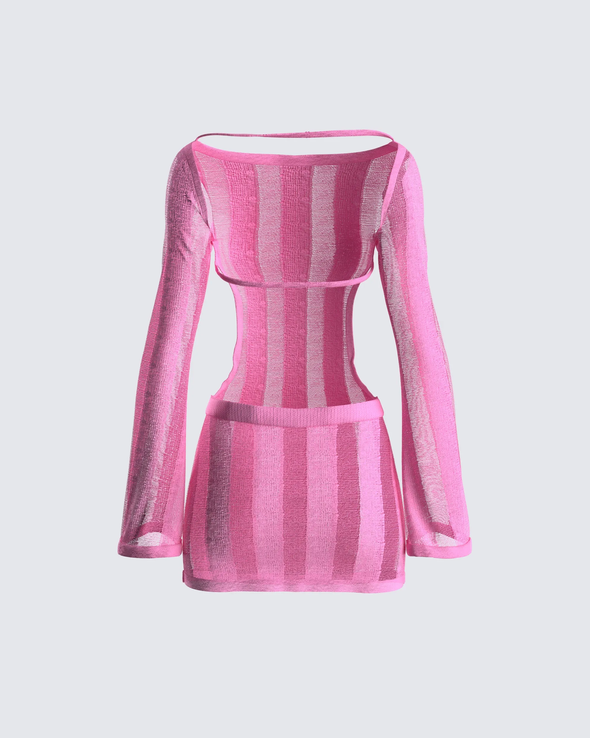Mindy Pink Mini Dress sold by Finesse product image thumbnail 3