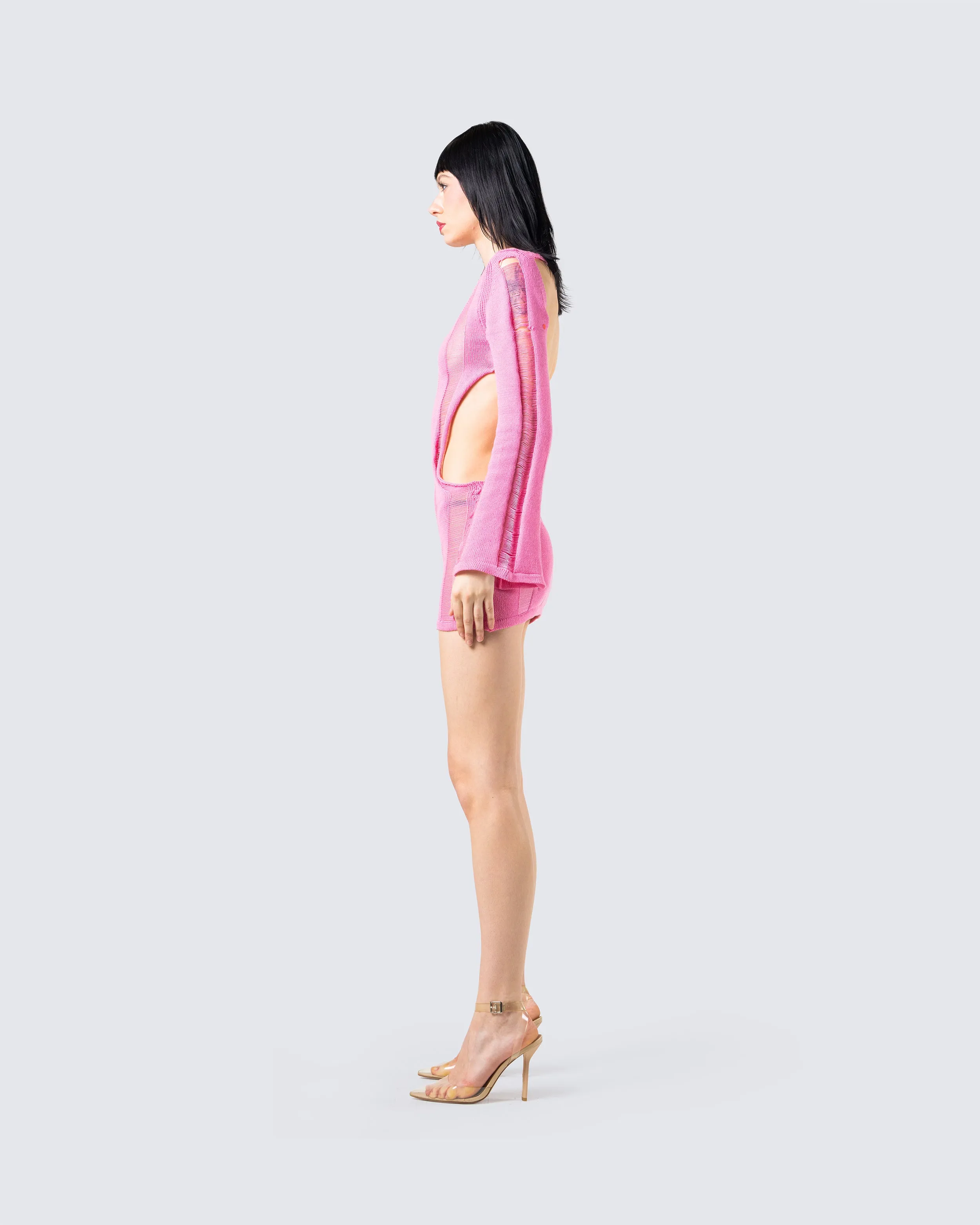 Mindy Pink Mini Dress sold by Finesse product image thumbnail 5