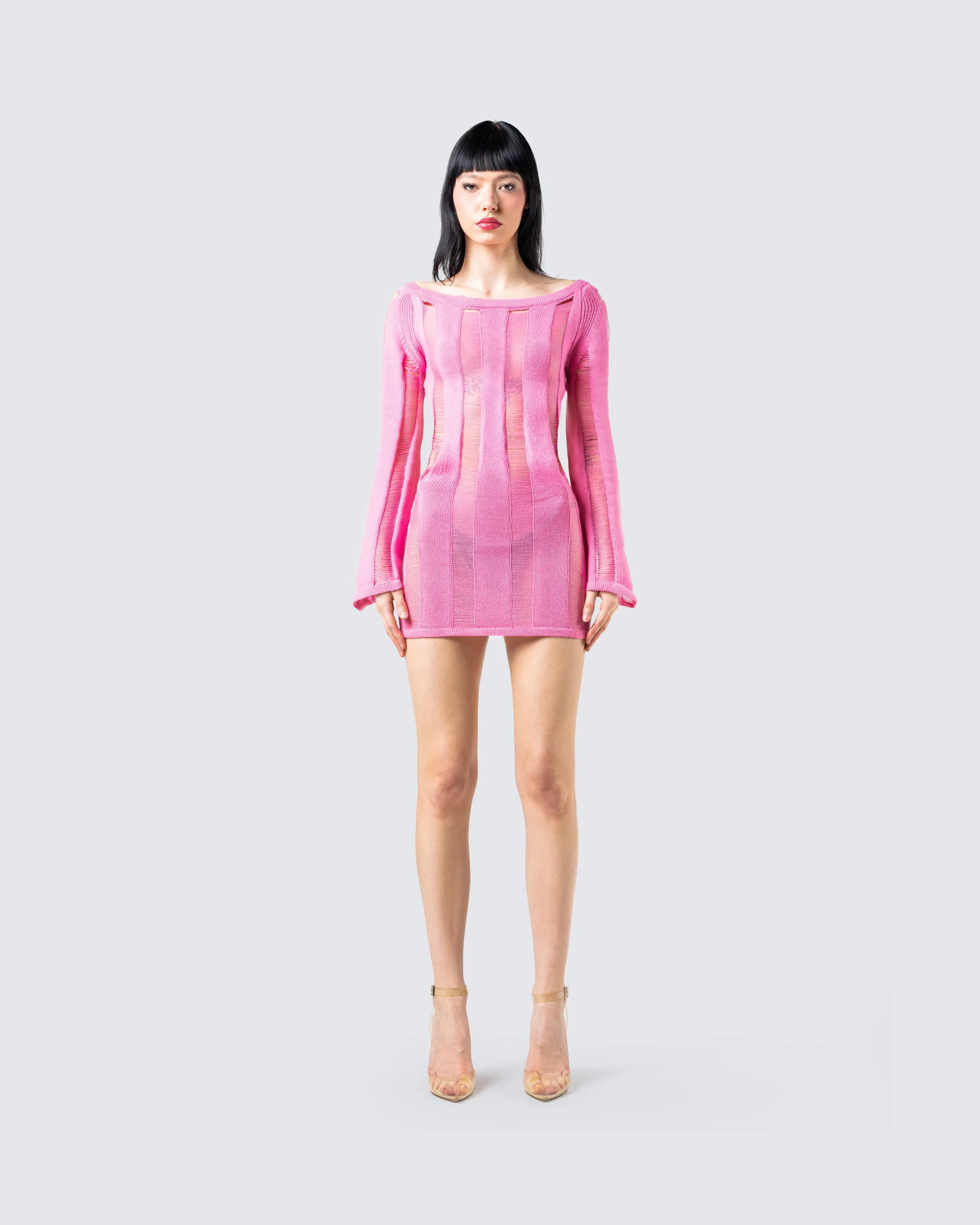 Mindy Pink Mini Dress sold by Finesse product image thumbnail 4