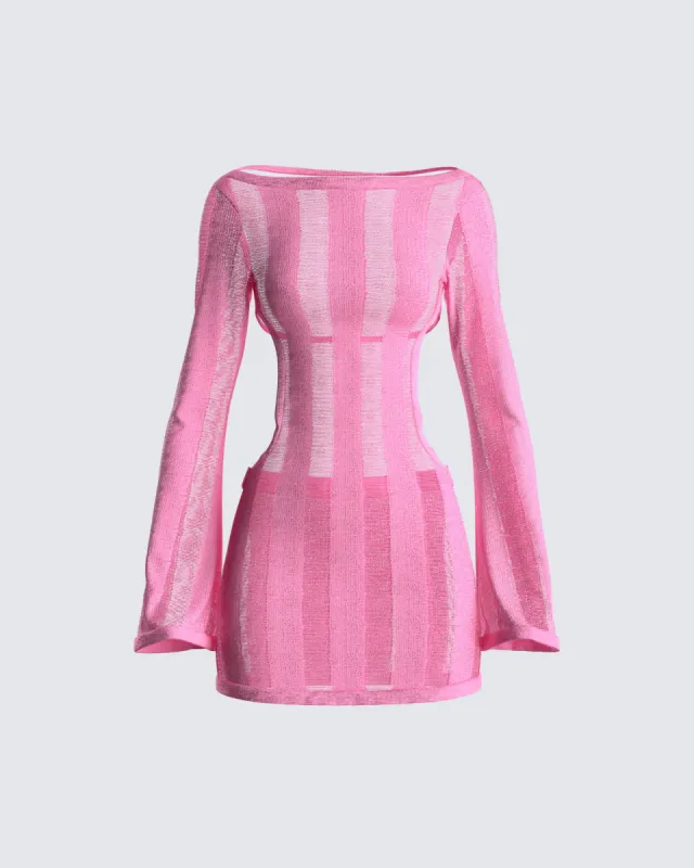 Mindy Pink Mini Dress sold by Finesse