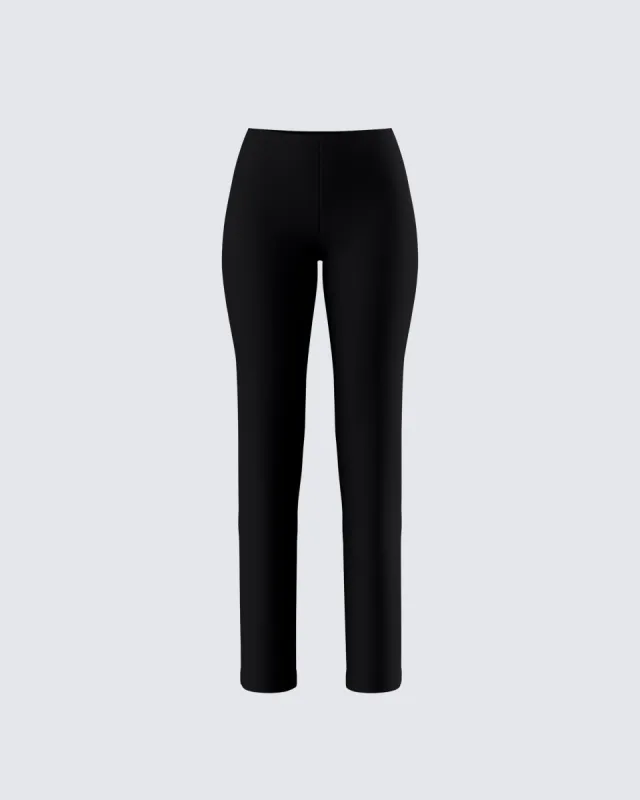 Bronte Black Ponte High Rise Pant sold by Finesse
