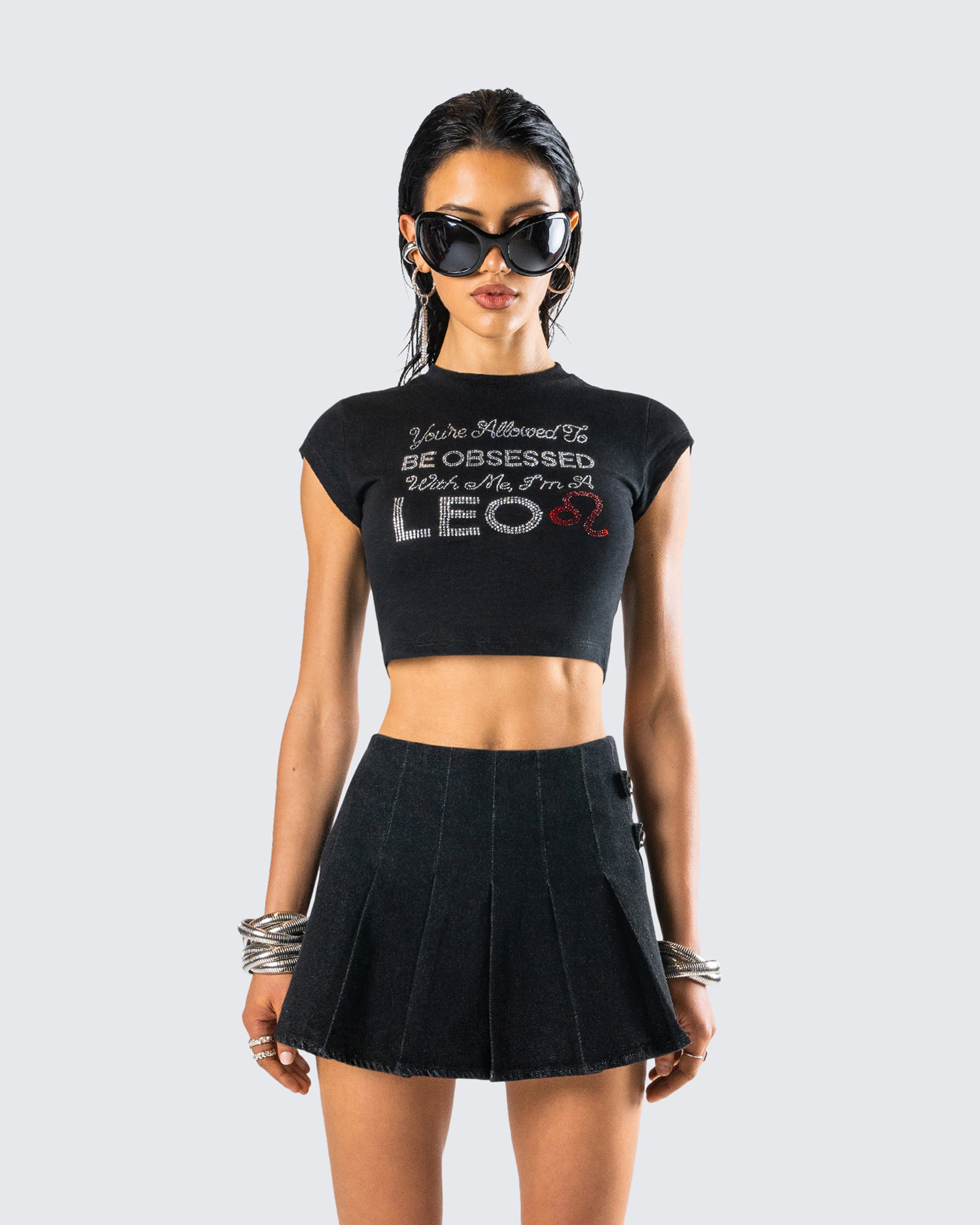 Kori Black Leo Graphic Top sold by Finesse product image thumbnail 4