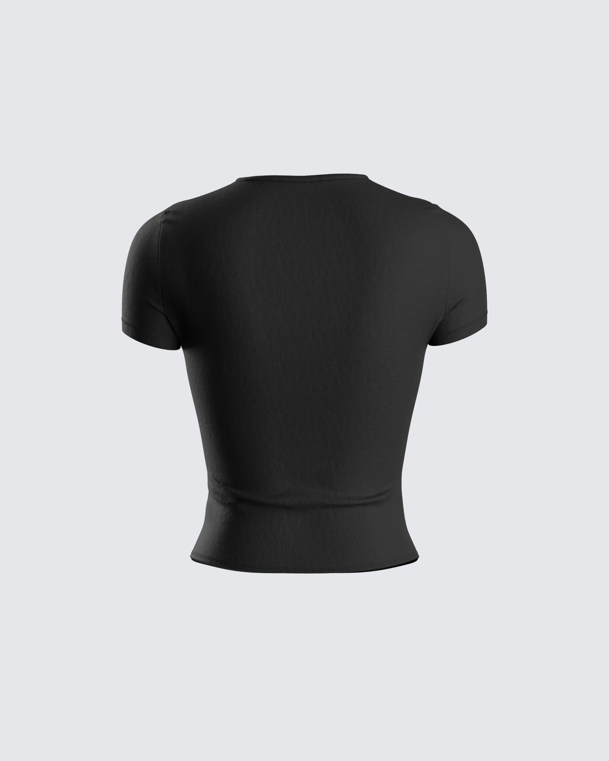 Chell Black Jersey Top sold by Finesse product image thumbnail 3