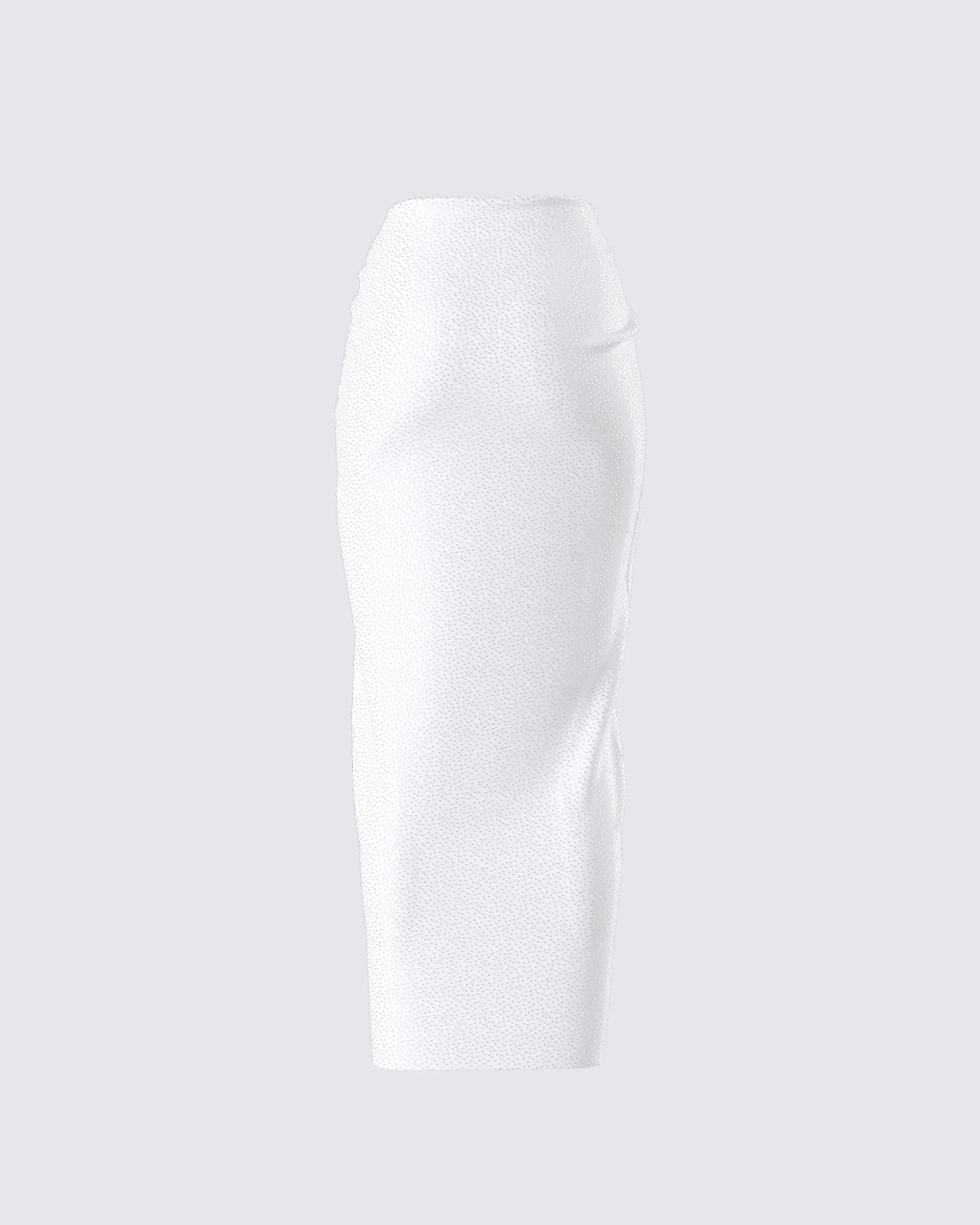 Carly White Beaded Drape Skirt sold by Finesse product image thumbnail 3