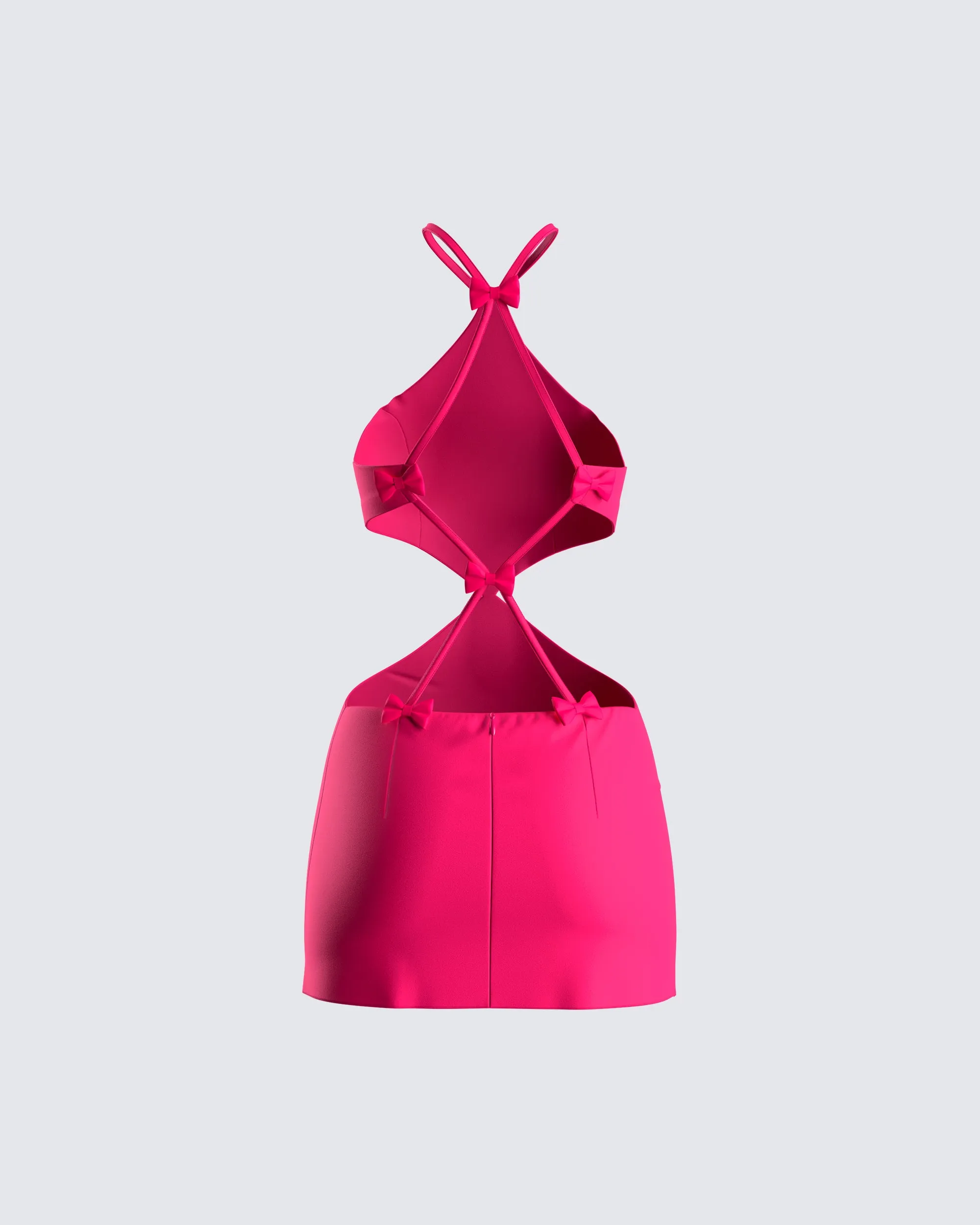 Florencia Hot Pink Mini Dress sold by Finesse product image thumbnail 3