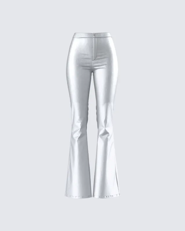Mika Silver Flared Pant sold by Finesse