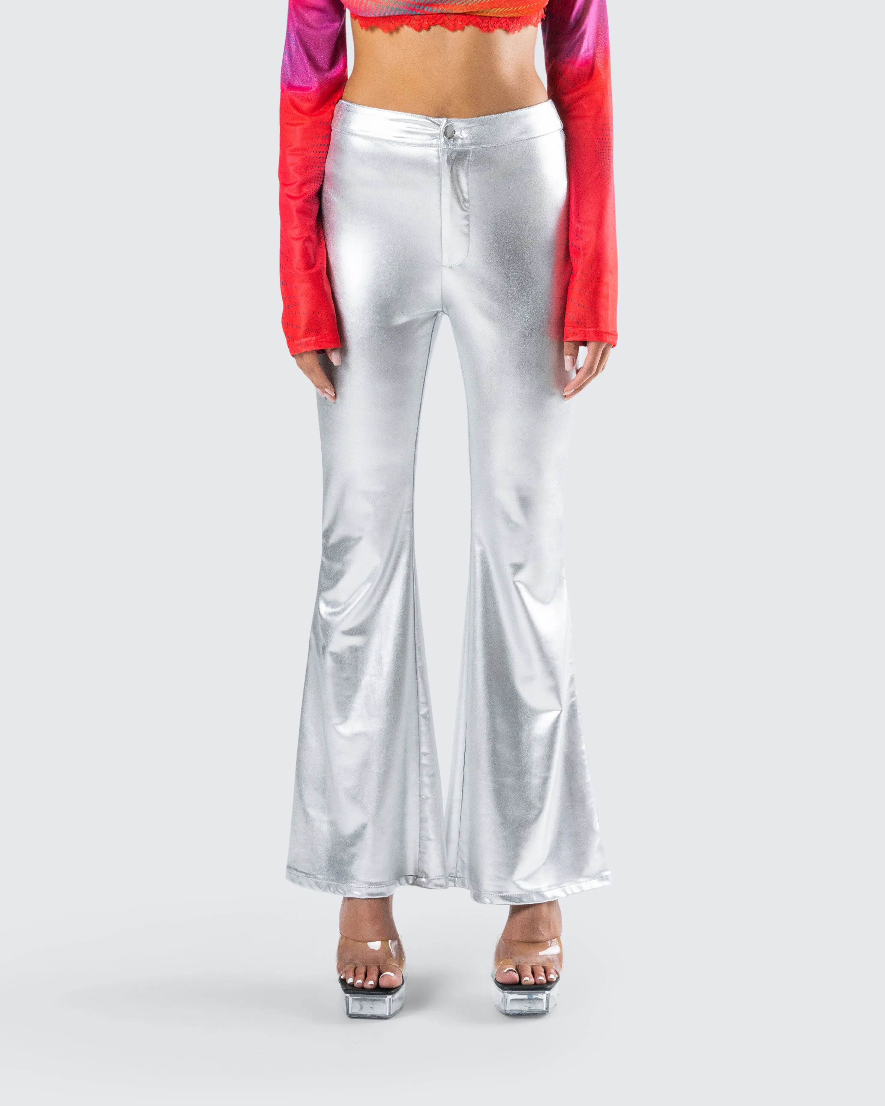 Mika Silver Flared Pant sold by Finesse product image thumbnail 4