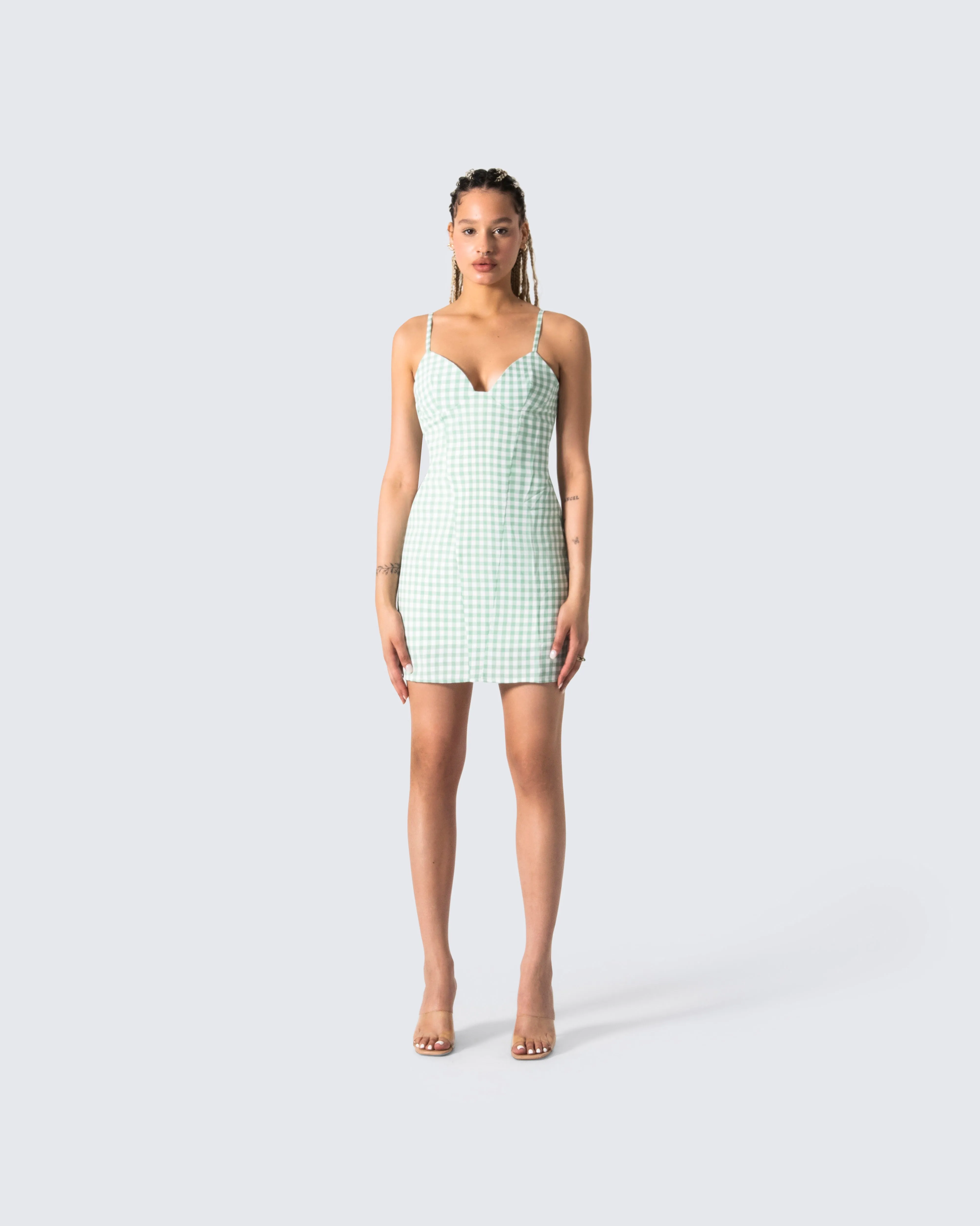 Dori Green Mini Dress sold by Finesse product image thumbnail 4