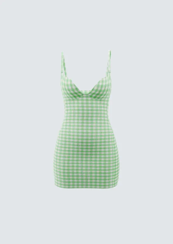 Dori Green Mini Dress sold by Finesse