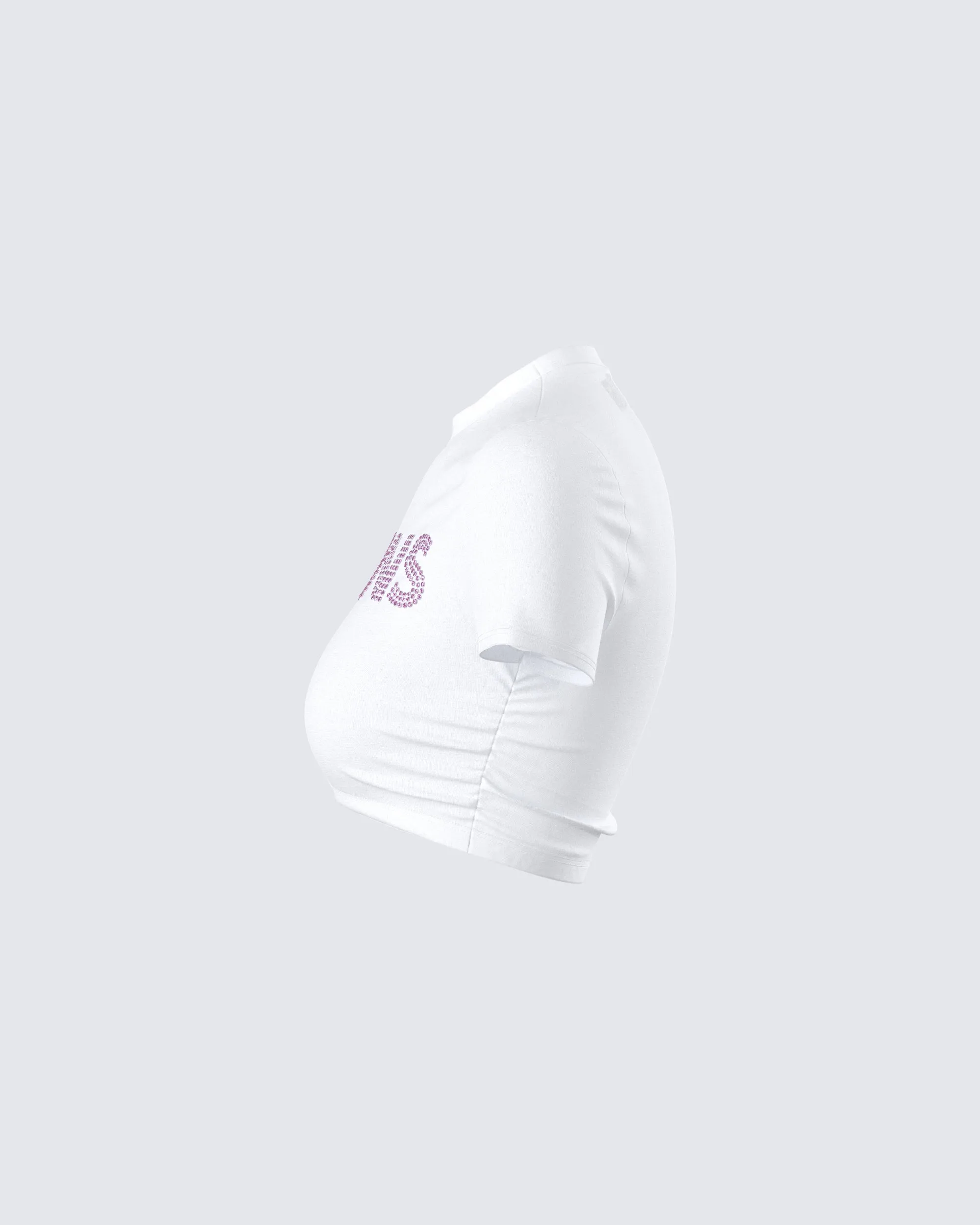 Gaia White Rhinestone Top sold by Finesse product image thumbnail 2