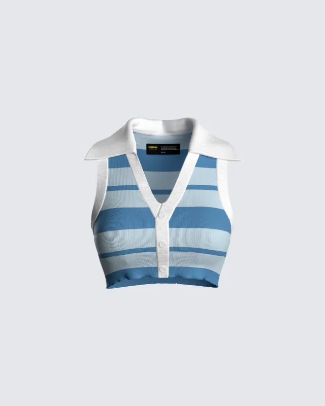 Davis Multi Stripe Top made by Finesse