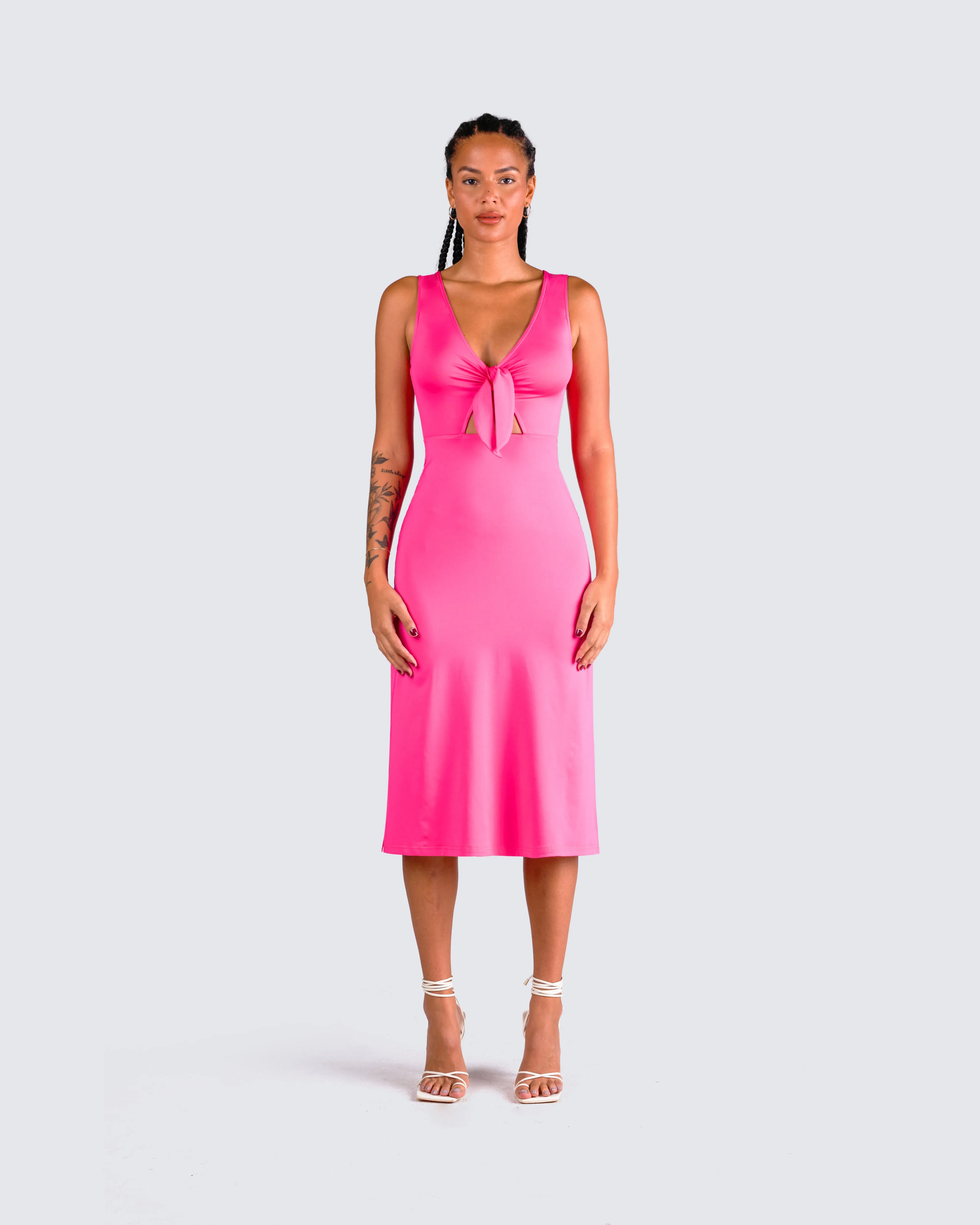 Calliope Hot Pink Midi Dress sold by Finesse product image thumbnail 4