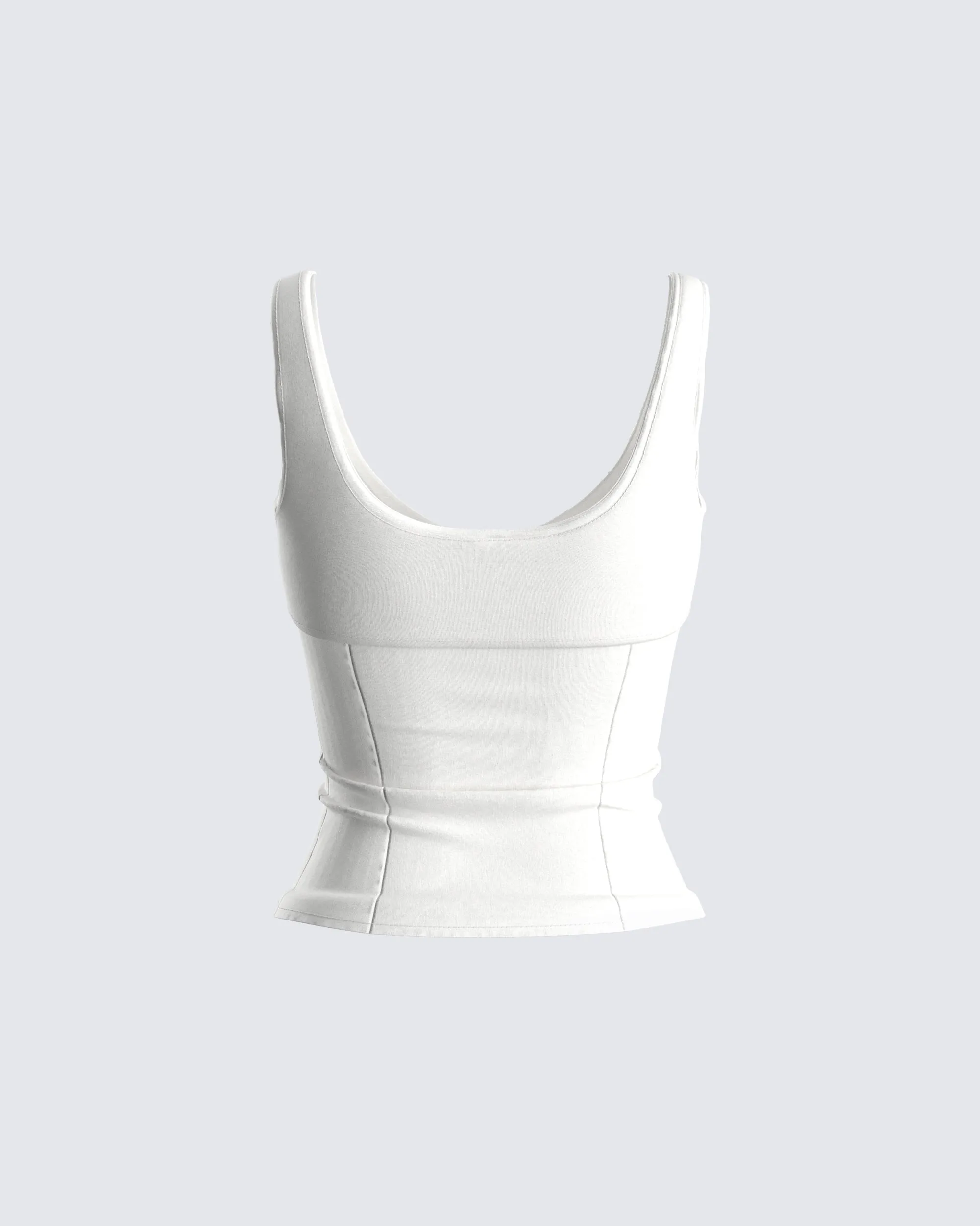 Soni White Poplin Ruched Tie Top sold by Finesse product image thumbnail 3