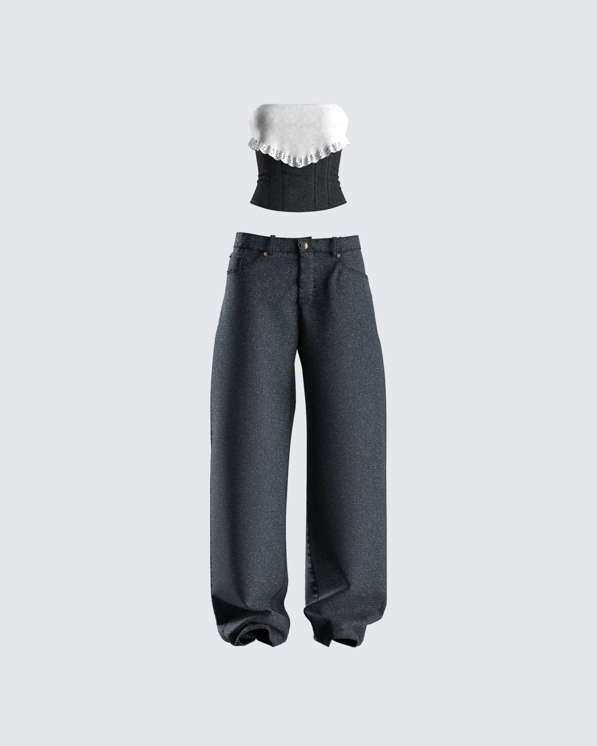 Padma Denim Set sold by Finesse