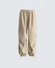 Finley Taupe Parachute Pant sold by Finesse