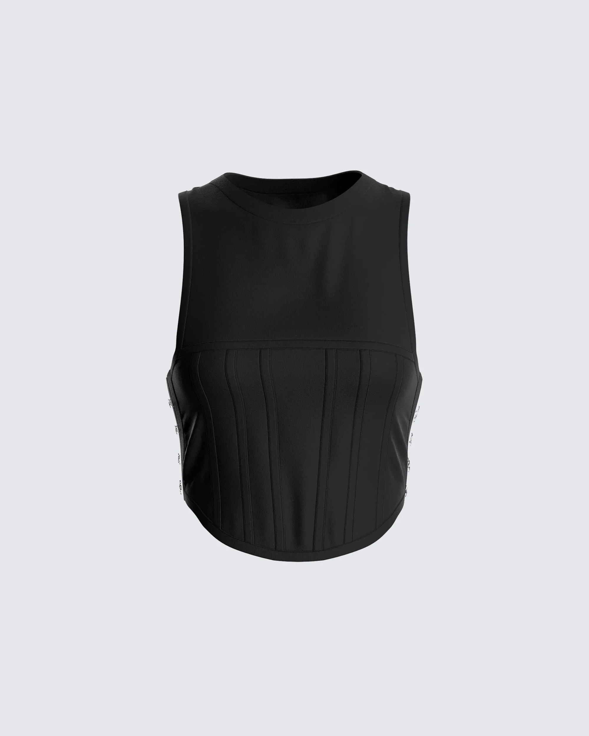Eli Black Corset Top sold by Finesse