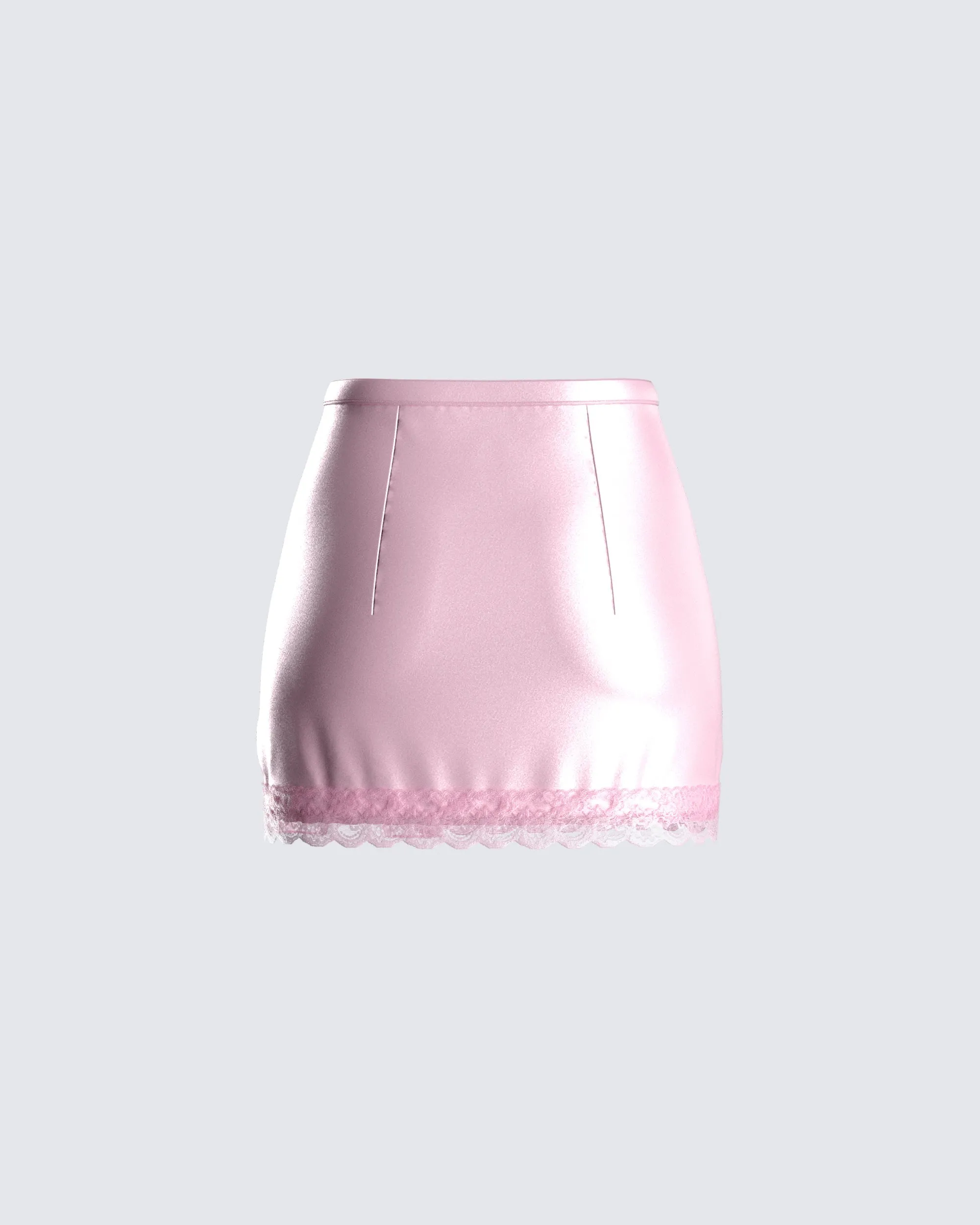 Eris Pink Lace Trim Skirt sold by Finesse product image thumbnail 3