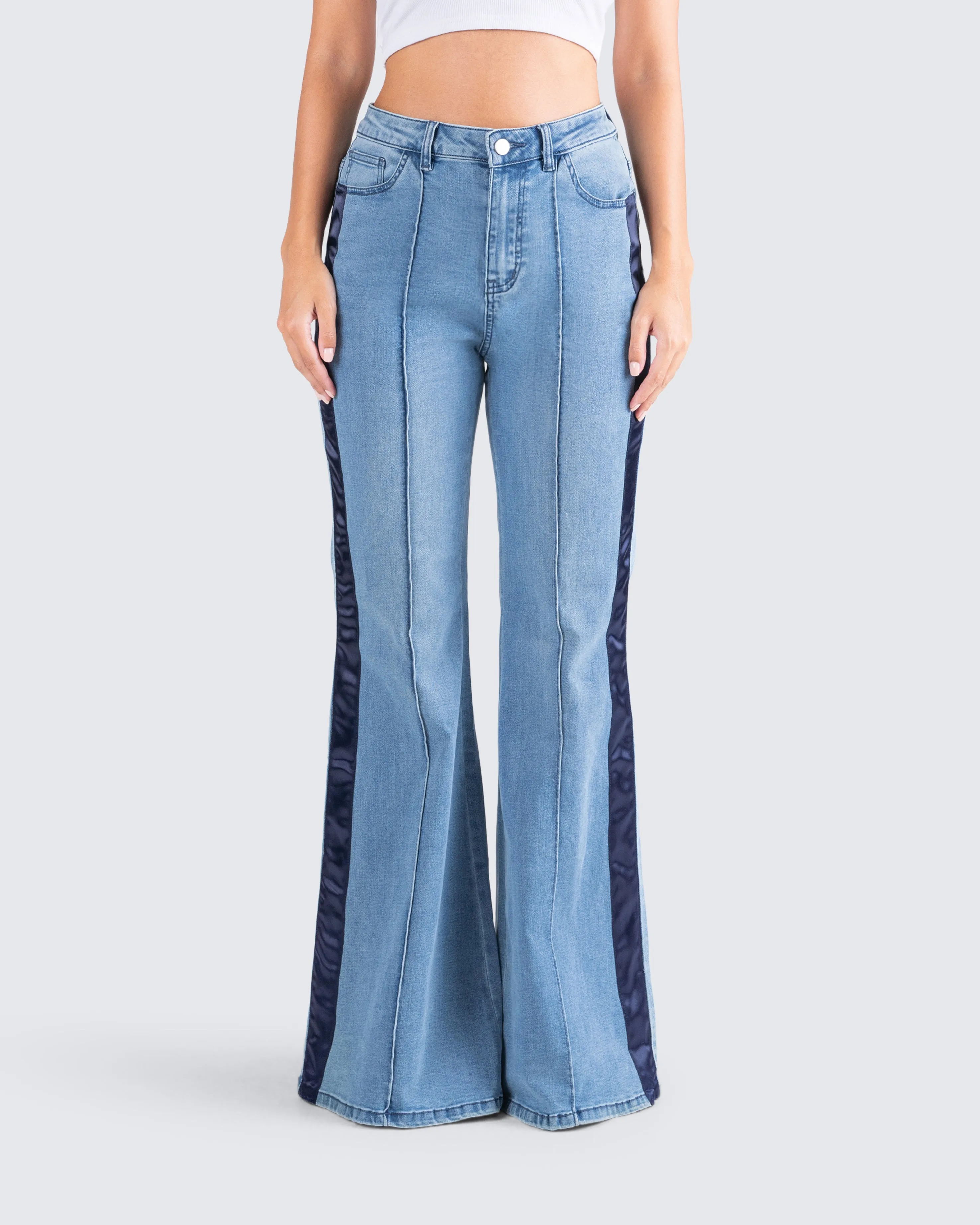 Roman Flared Blue Jeans sold by Finesse product image thumbnail 4