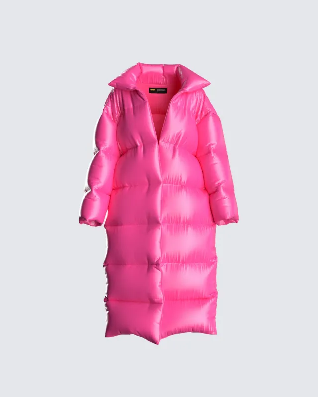 Jenny Shiny Oversized Puffer sold by Finesse