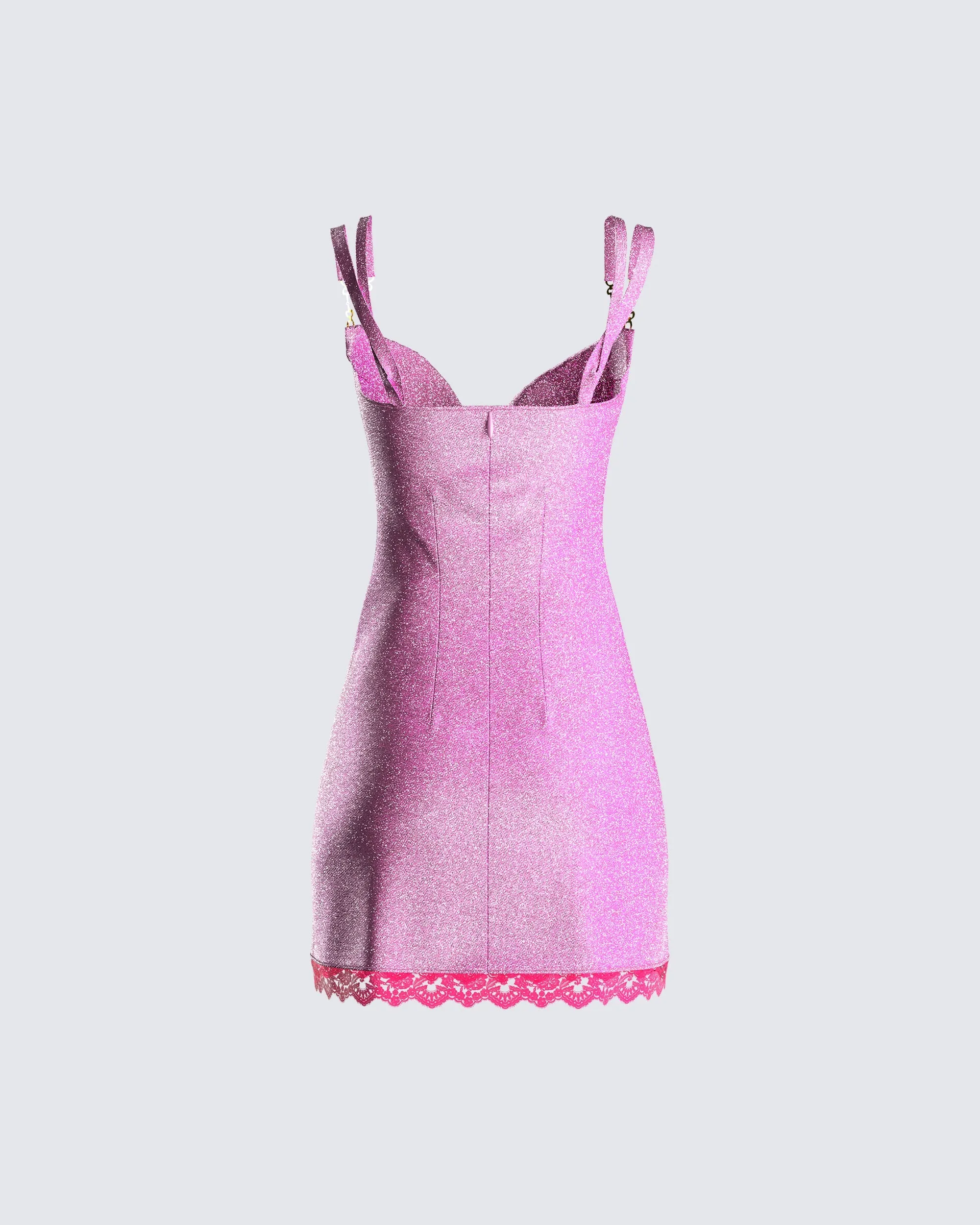 Trudy Pink Cowl Neck Mini Dress sold by Finesse product image thumbnail 3
