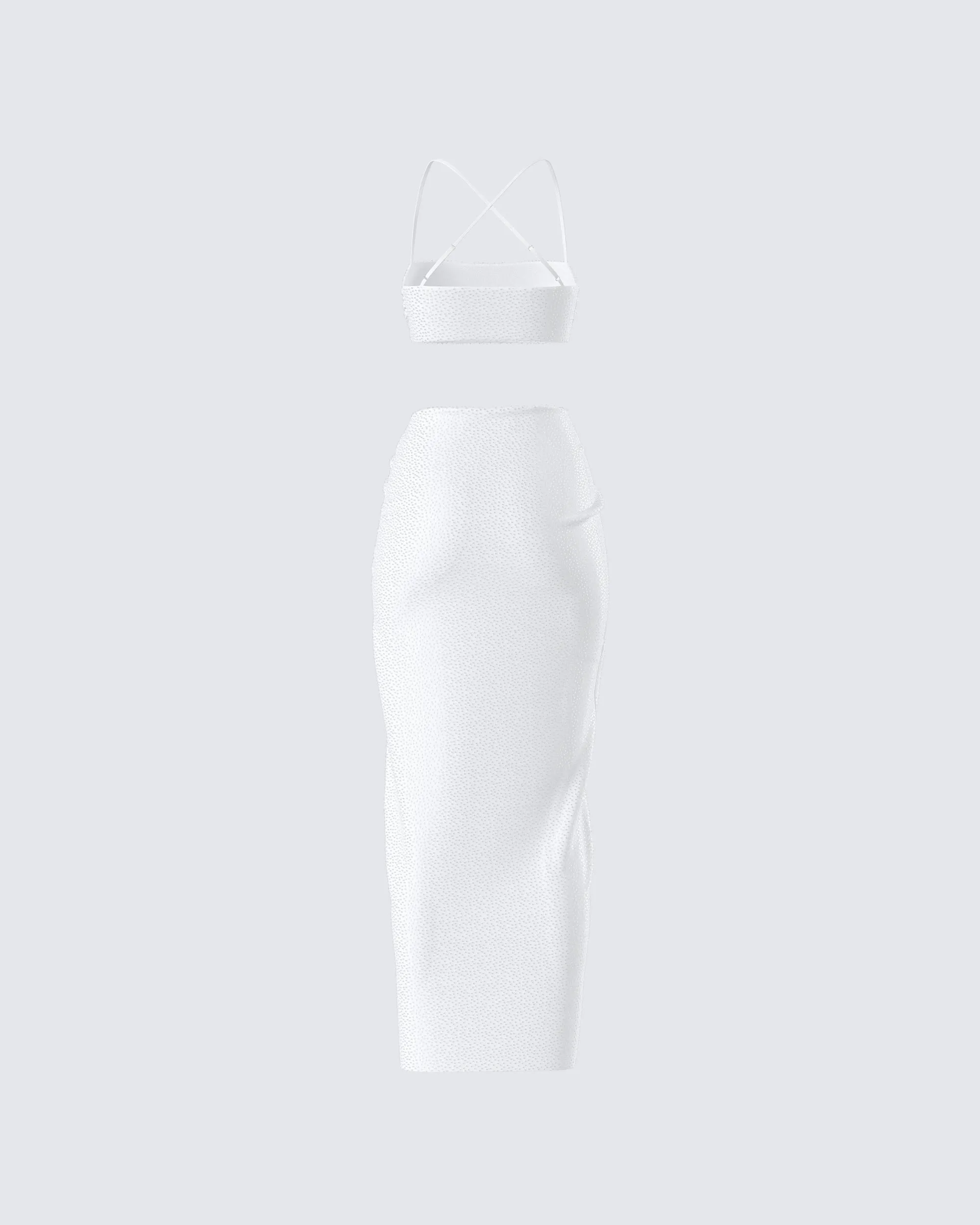 Carly White Beaded Maxi Set sold by Finesse product image thumbnail 3