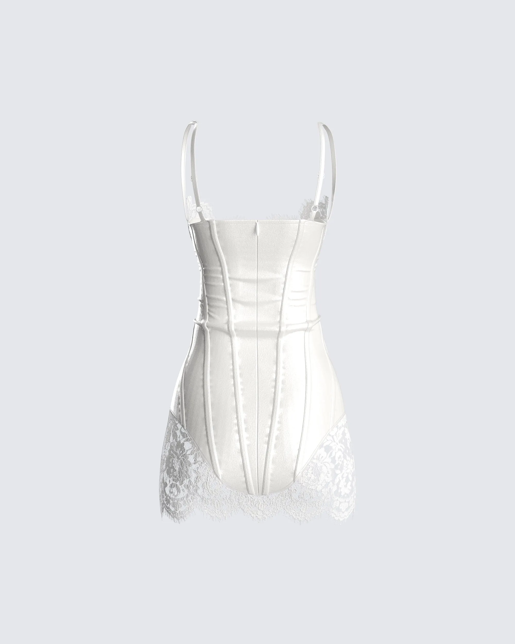 Rosie White Corset Dress sold by Finesse product image thumbnail 3