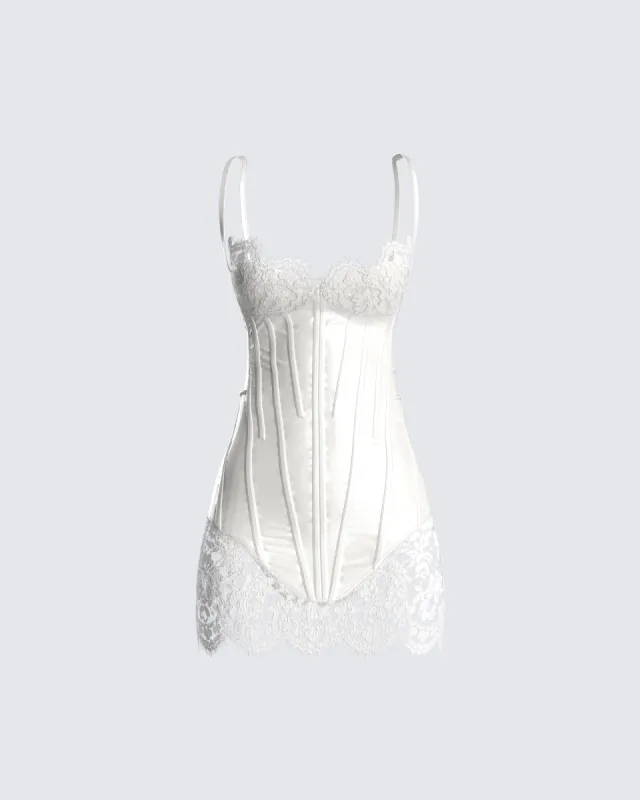 Rosie White Corset Dress sold by Finesse