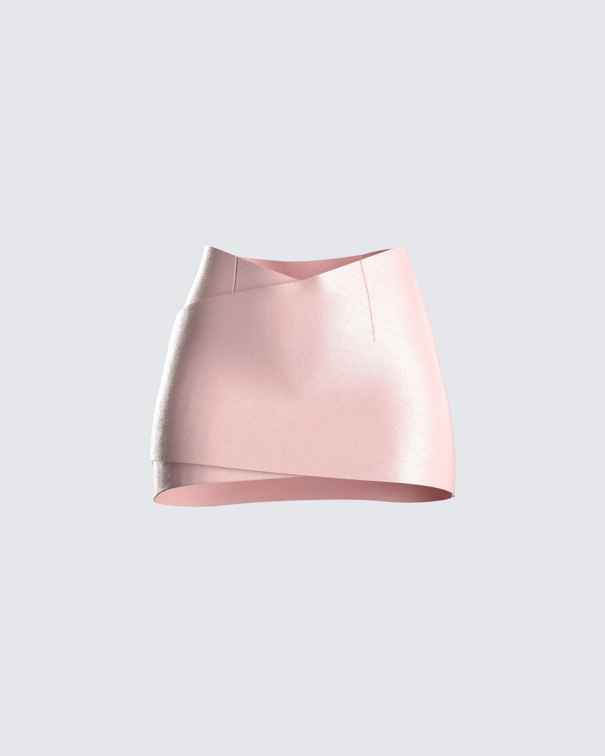 Jacque Pink Vegan Leather Skirt sold by Finesse