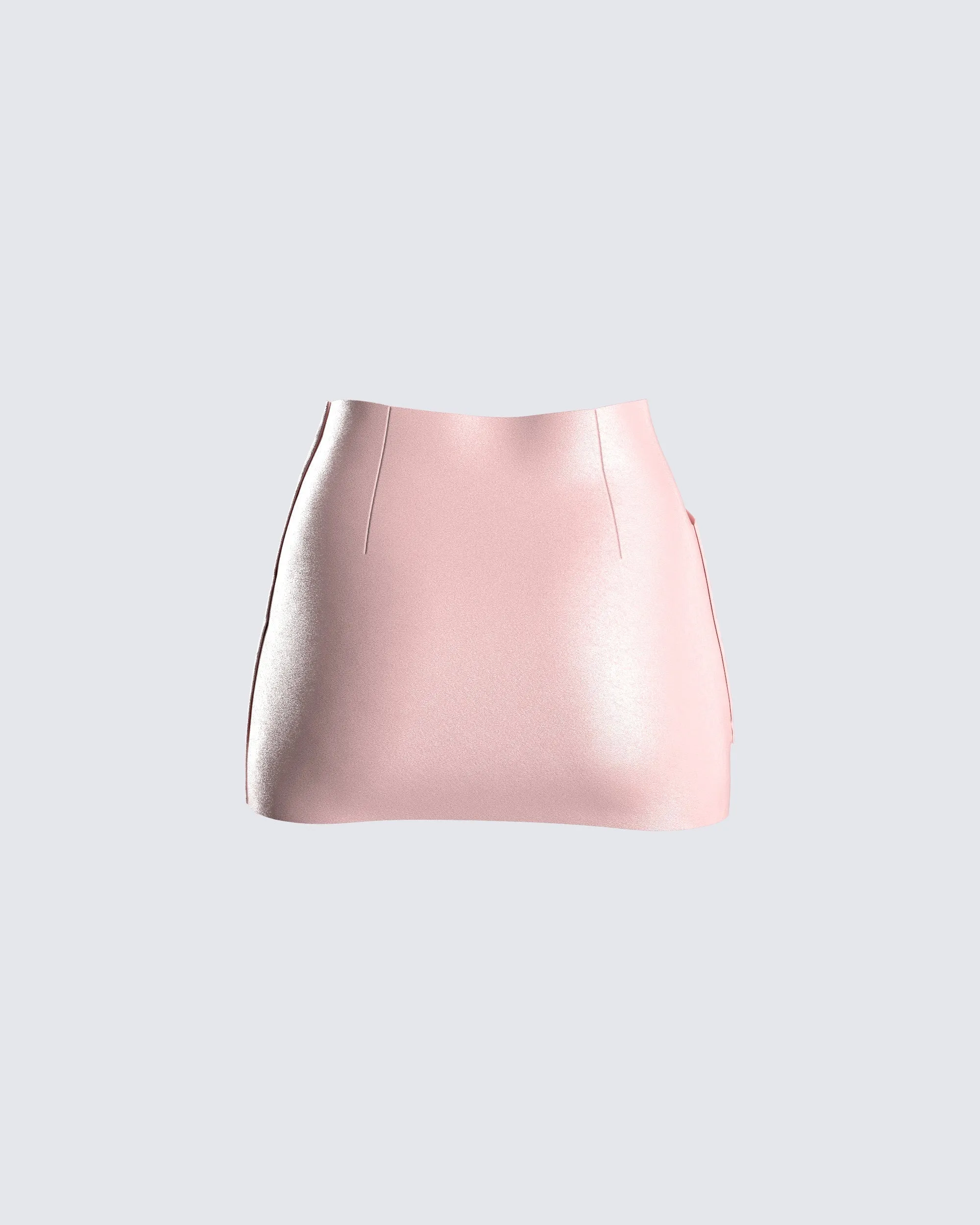 Jacque Pink Vegan Leather Skirt sold by Finesse product image thumbnail 3