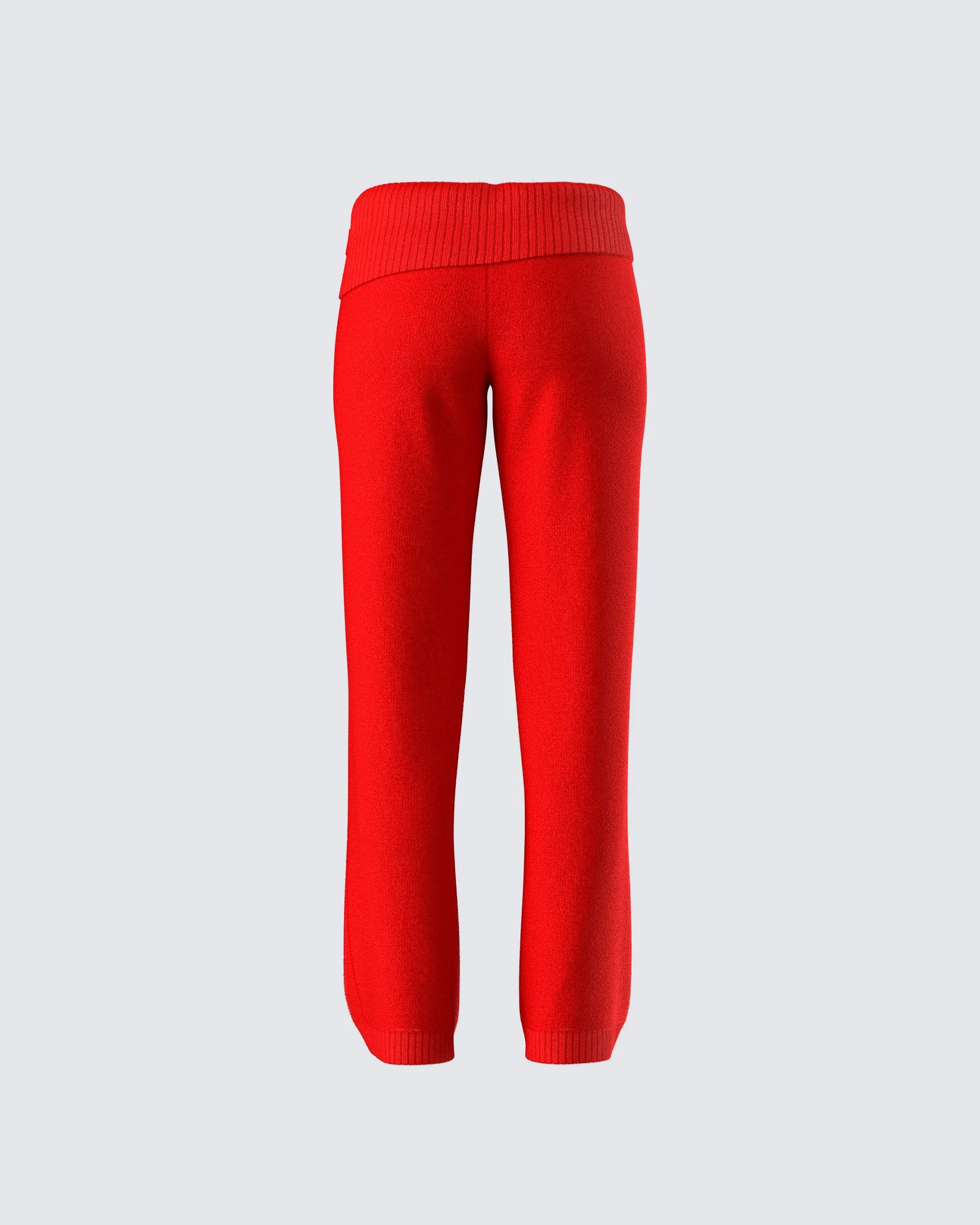 Alyssa Red Knit Pant sold by Finesse product image thumbnail 3