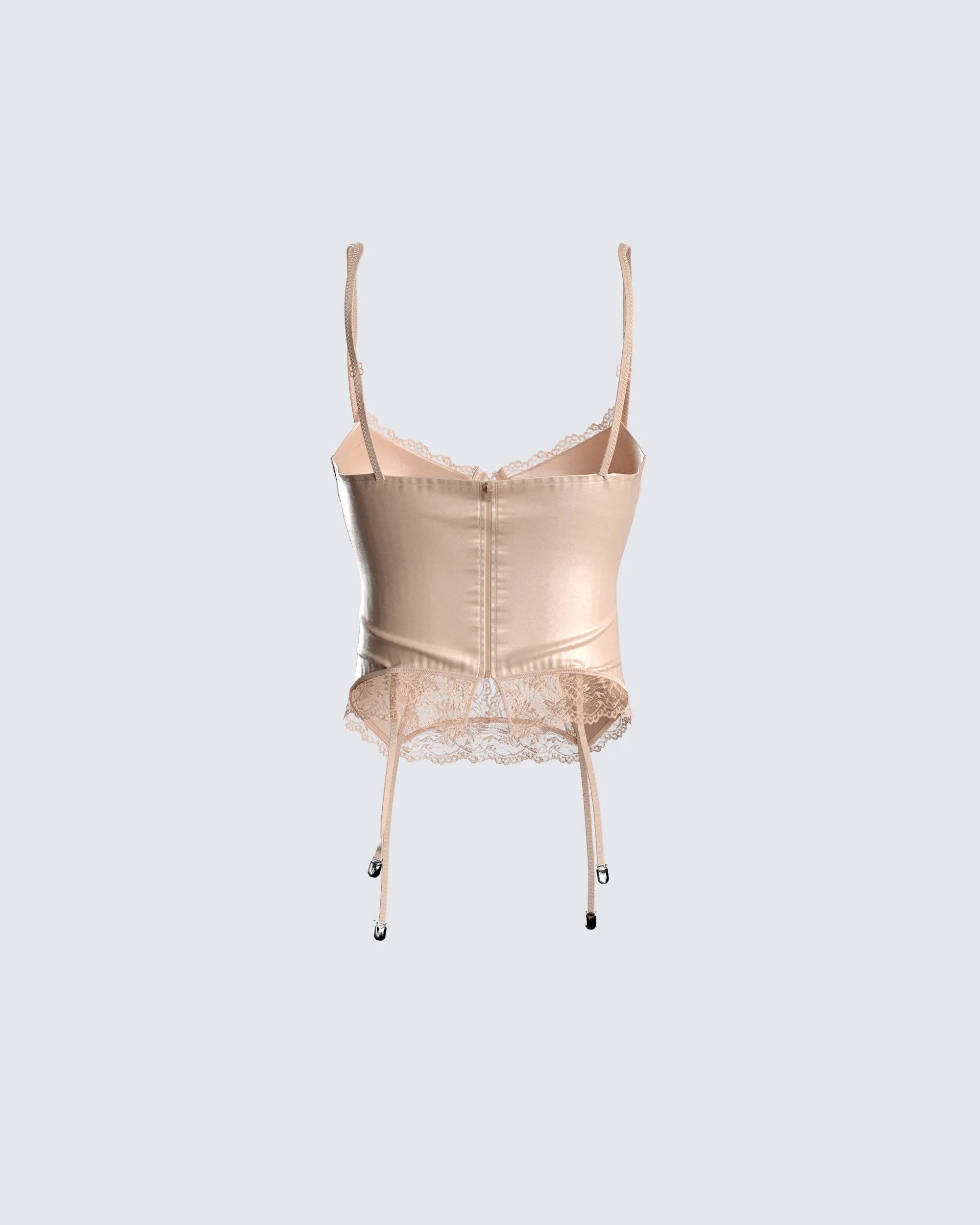 Blythe Peach Strappy Corset Top sold by Finesse product image thumbnail 3