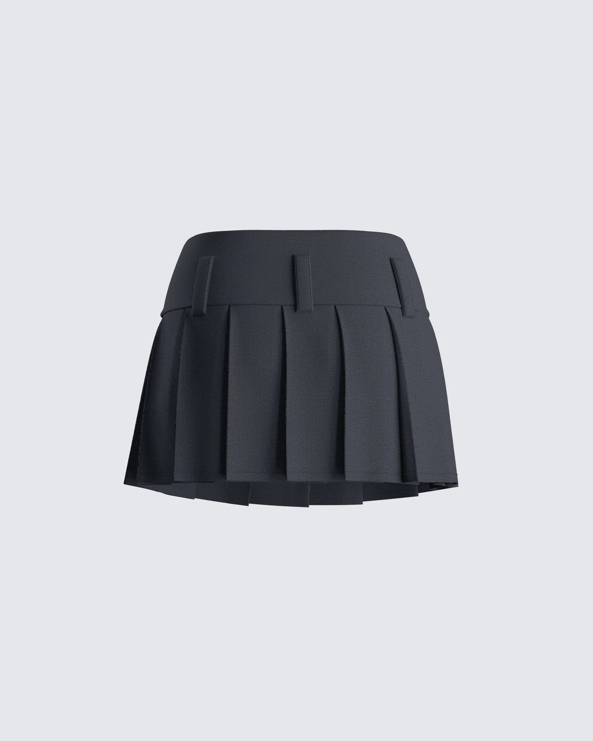 Deb Black Suiting Pleat Mini Skirt sold by Finesse product image thumbnail 3
